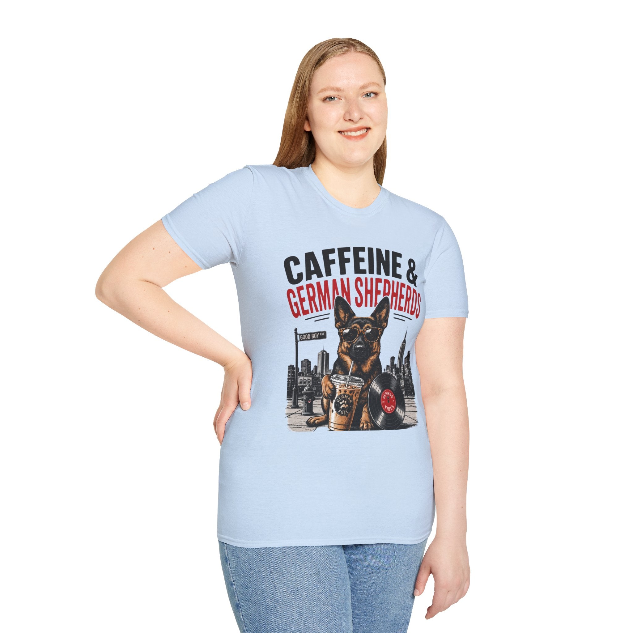 Copy of Unisex Softstyle German Shephed Caffeine Fuel T-Shirt