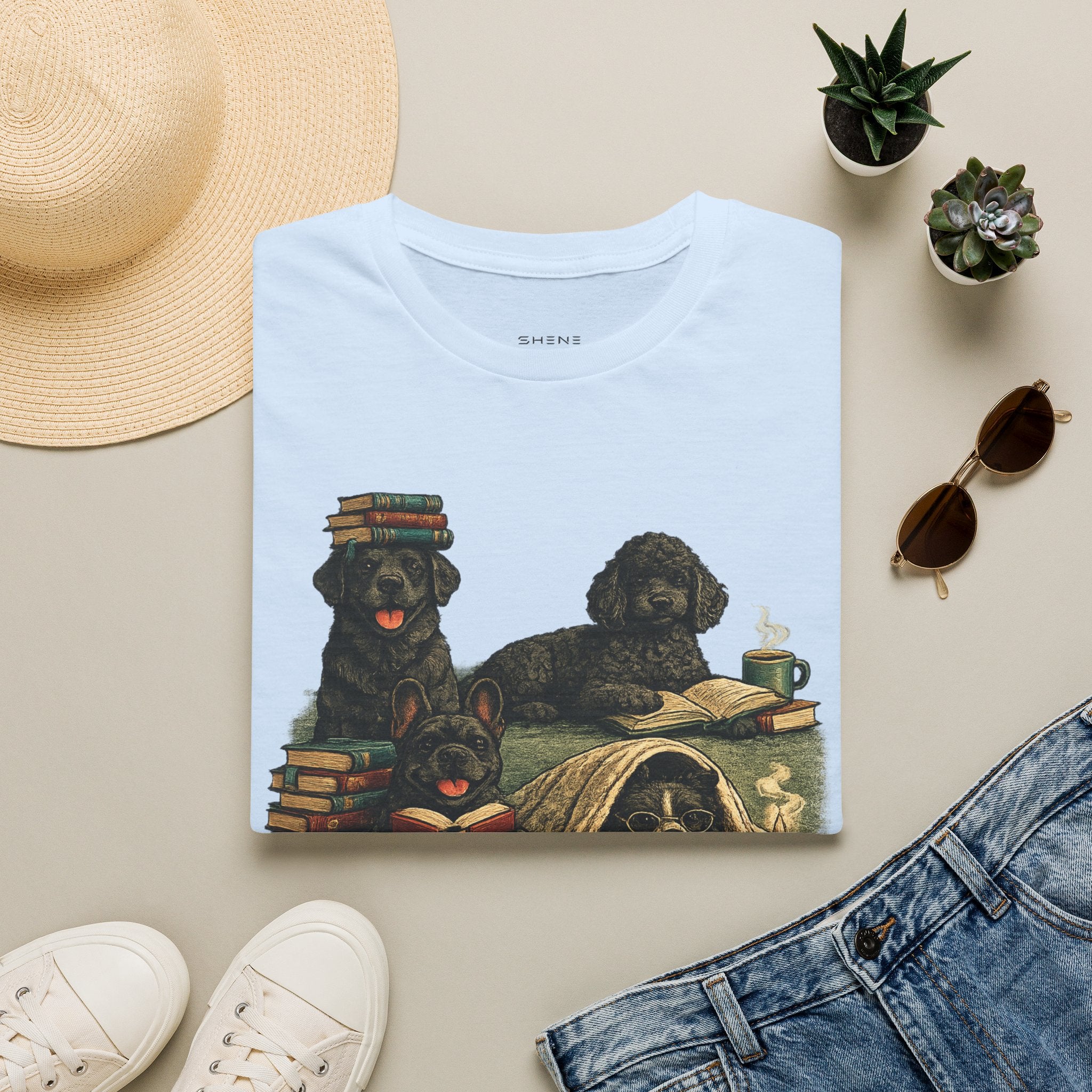 Copy of Unisex Softstyle Black Dog Library T-Shirt