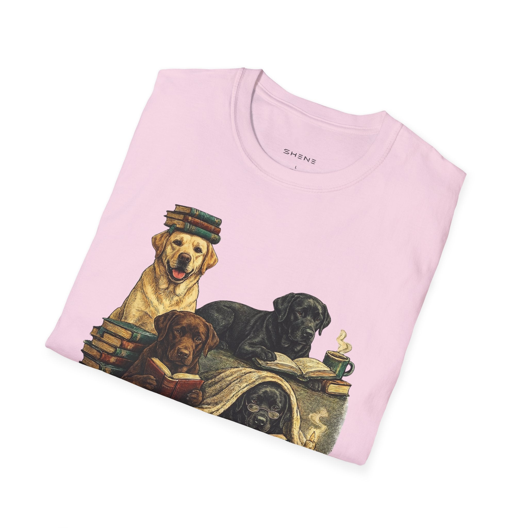 Copy of Unisex Softstyle Labador Library Four Dog T-Shirt