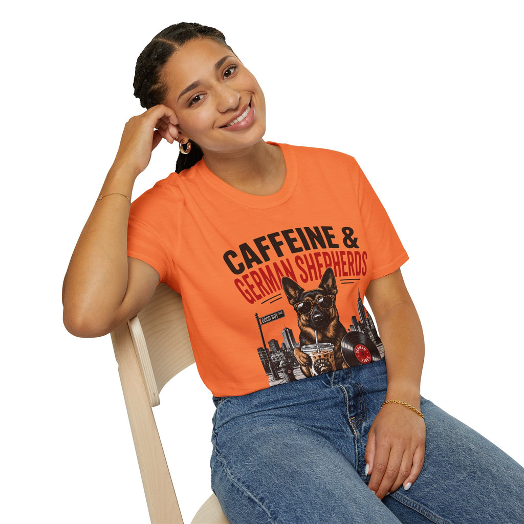 Copy of Unisex Softstyle German Shephed Caffeine Fuel T-Shirt