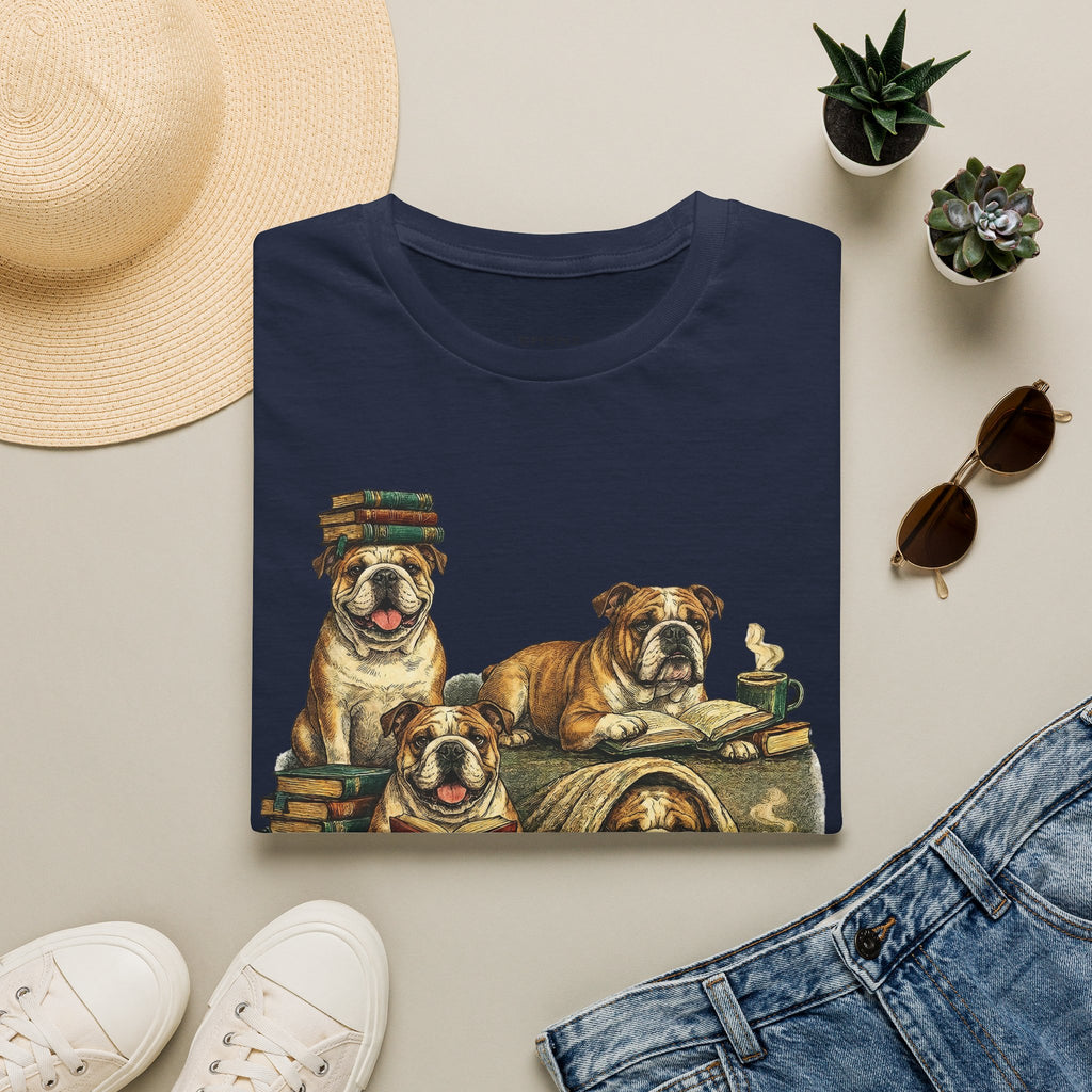 Copy of Copy of Copy of Unisex Softstyle Frenchi Library Four Dog T-Shirt