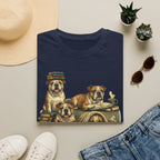 Copy of Copy of Copy of Unisex Softstyle Frenchi Library Four Dog T-Shirt