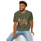 Copy of Copy of Copy of Unisex Softstyle Frenchi Library Four Dog T-Shirt