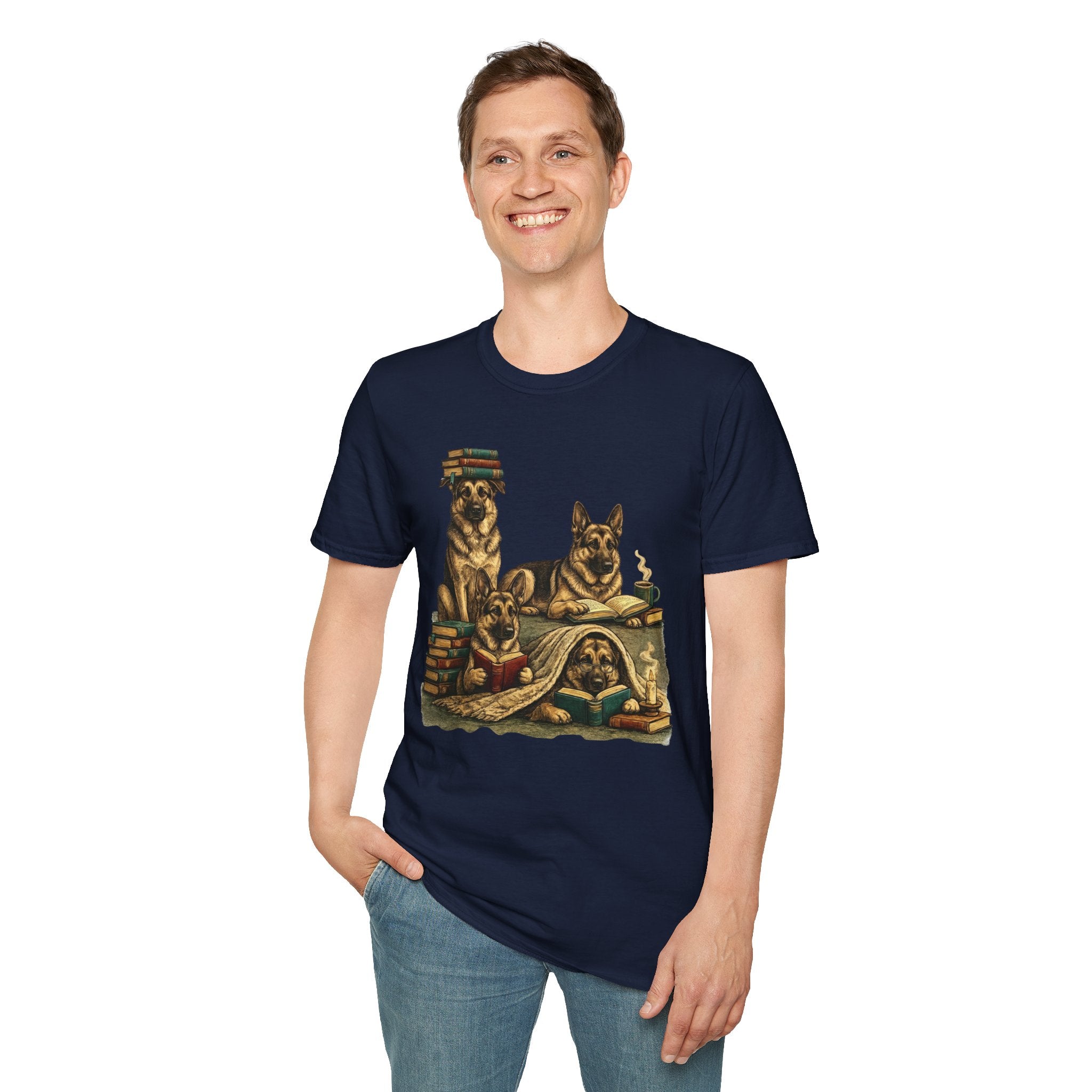 Copy of Unisex Softstyle German Shepherd Library T-Shirt