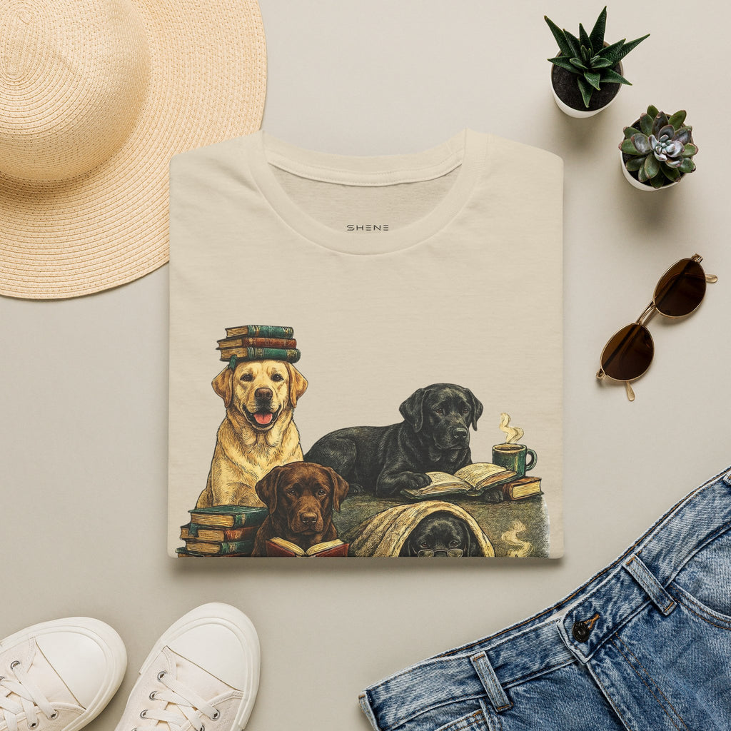 Copy of Unisex Softstyle Labador Library Four Dog T-Shirt