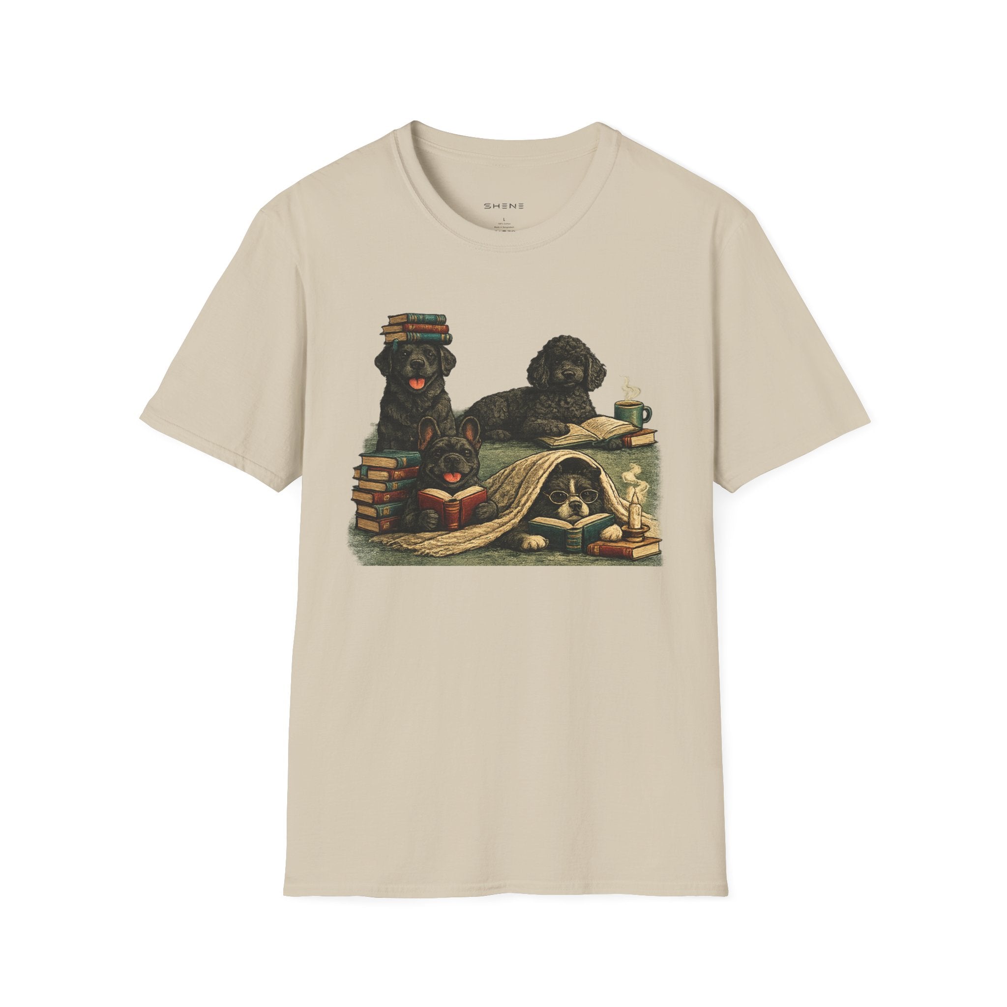 Copy of Unisex Softstyle Black Dog Library T-Shirt
