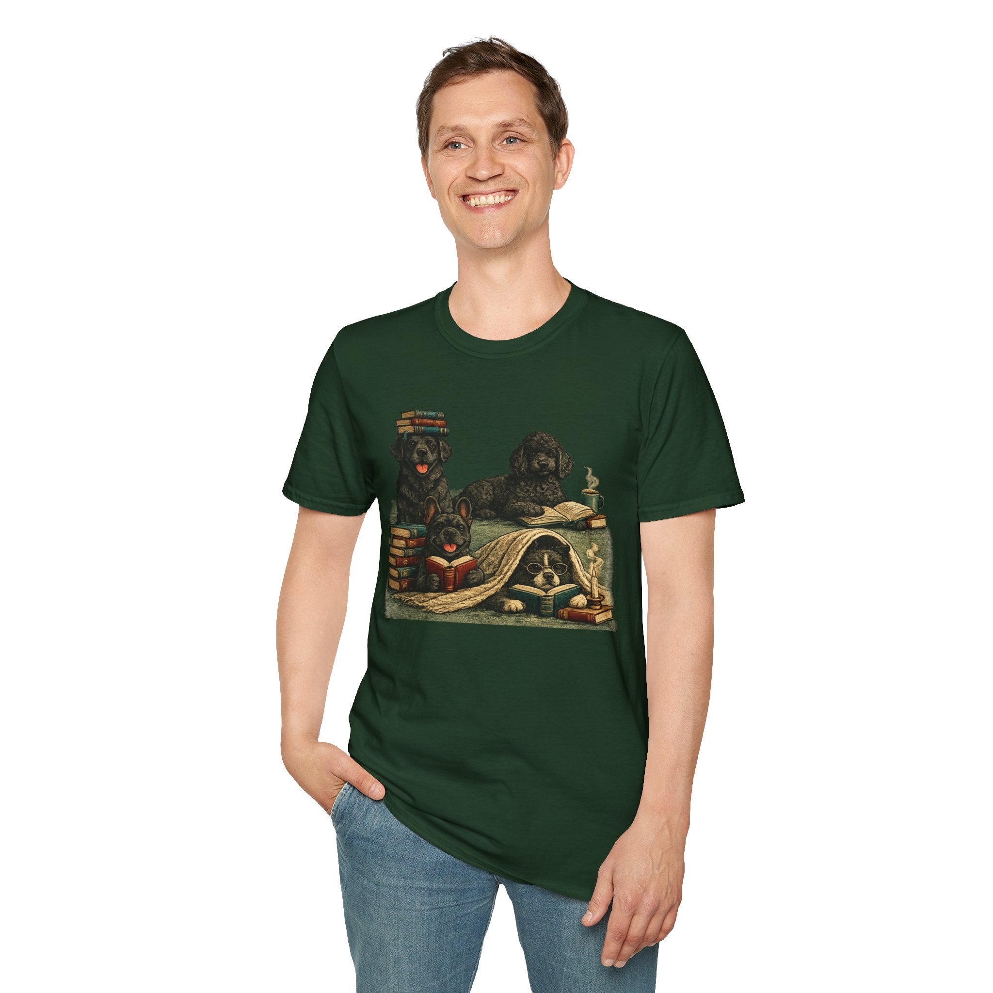 Copy of Unisex Softstyle Black Dog Library T-Shirt