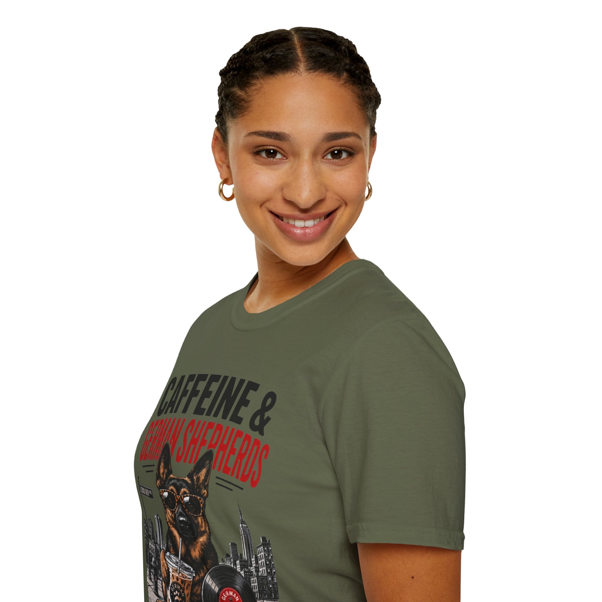 Copy of Unisex Softstyle German Shephed Caffeine Fuel T-Shirt