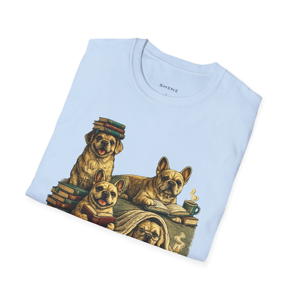 Copy of Unisex Softstyle French Dog Library T-Shirt