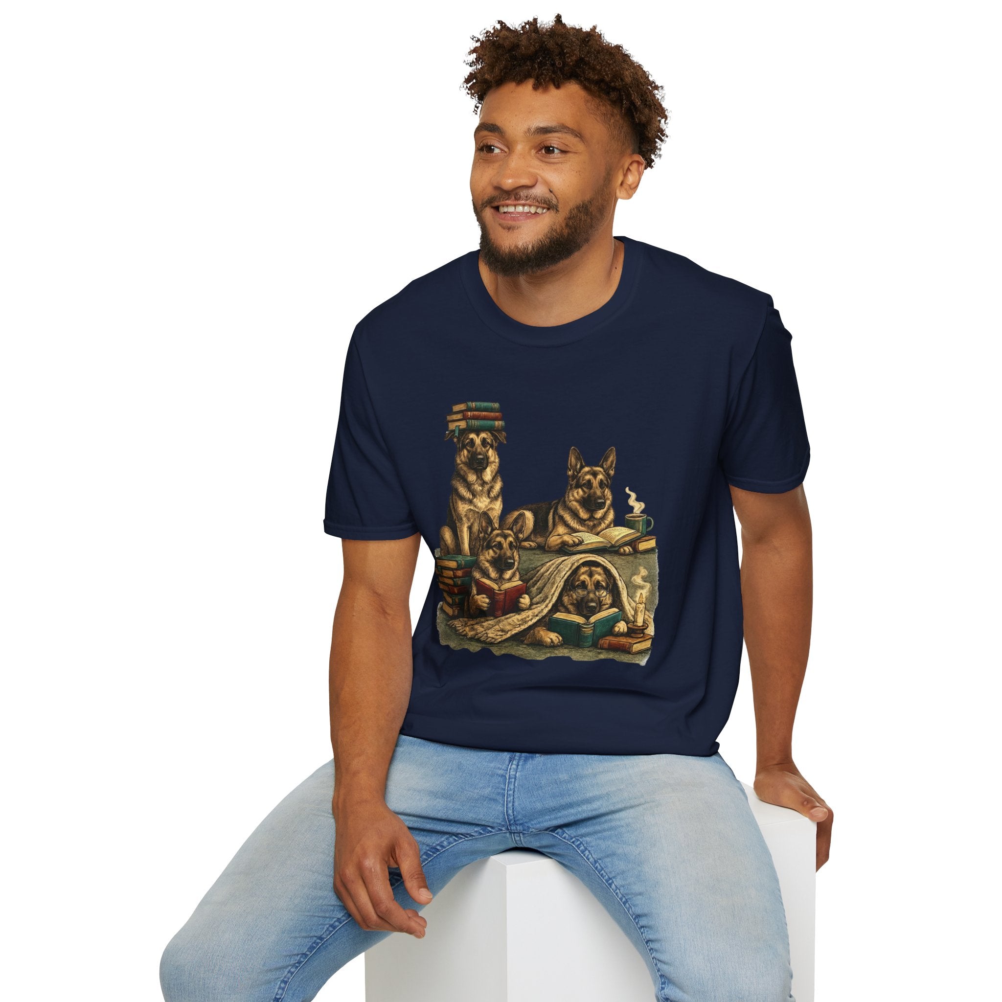 Copy of Unisex Softstyle German Shepherd Library T-Shirt