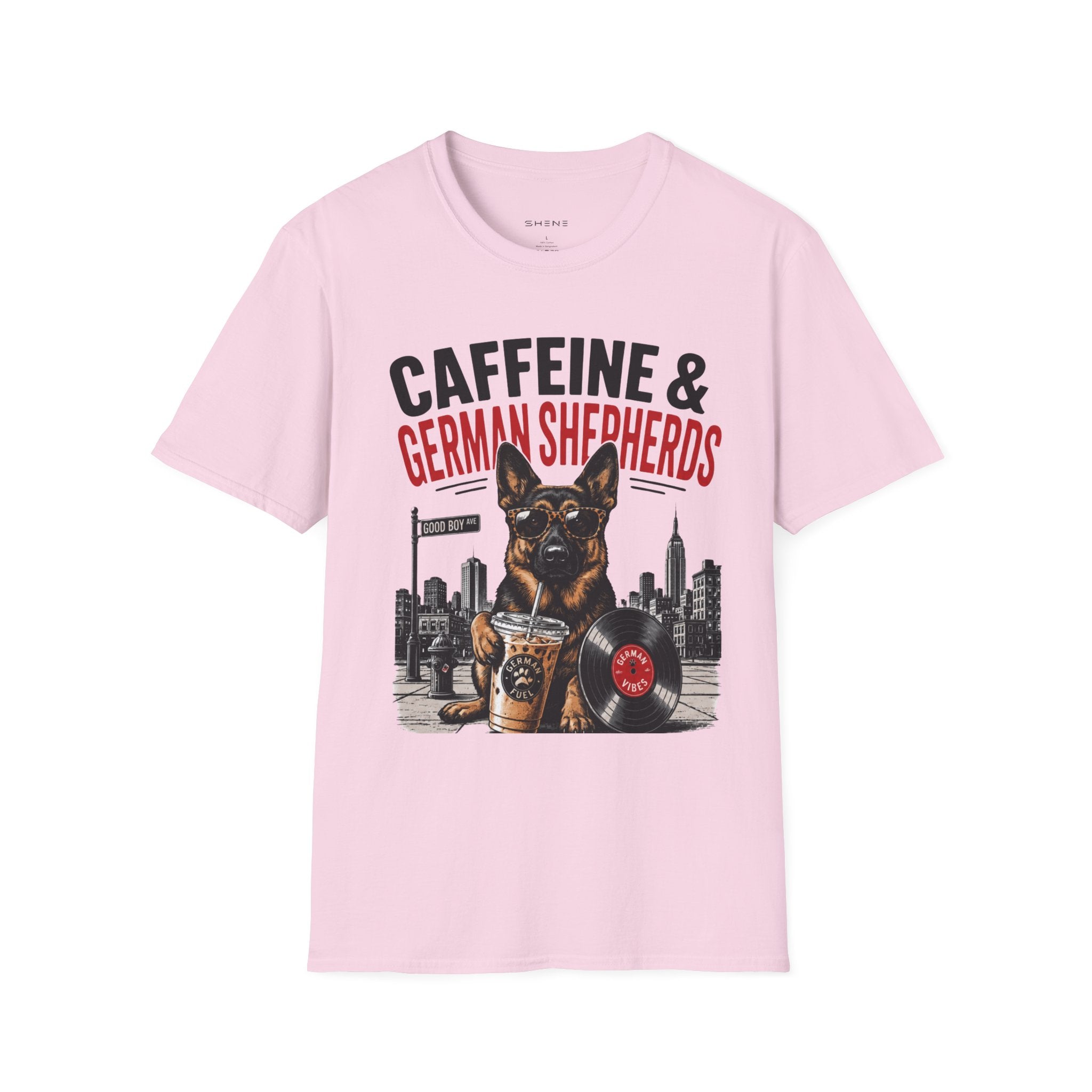 Copy of Unisex Softstyle German Shephed Caffeine Fuel T-Shirt