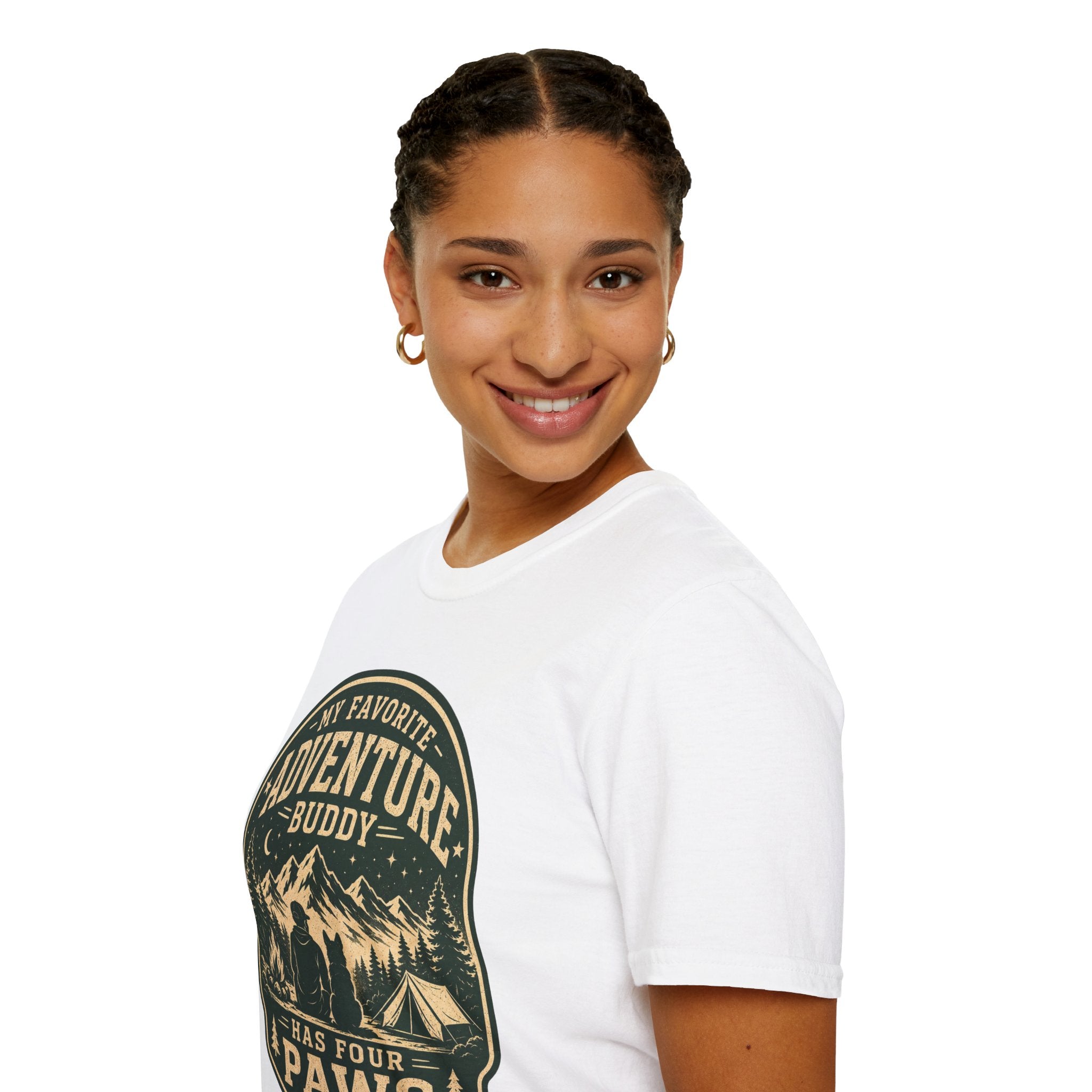 Copy of Unisex Softstyle My Favorite Adventure Has Paws T-Shirt