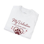 Copy of Unisex Softstyle My valentine has four leg T-Shirt