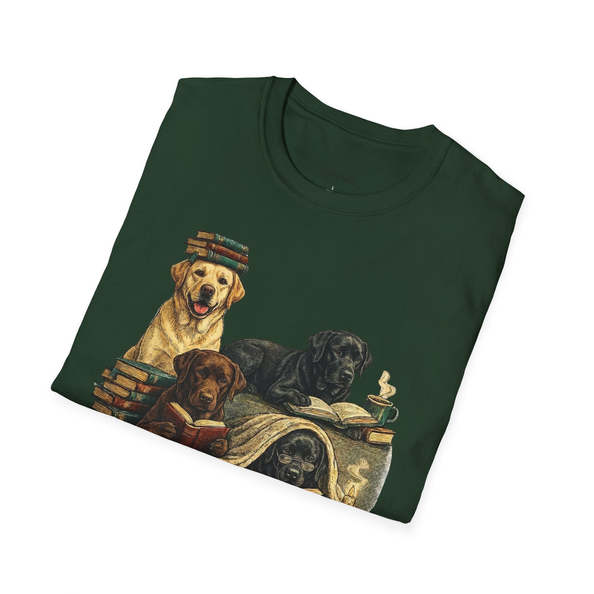 Copy of Unisex Softstyle Labador Library Four Dog T-Shirt