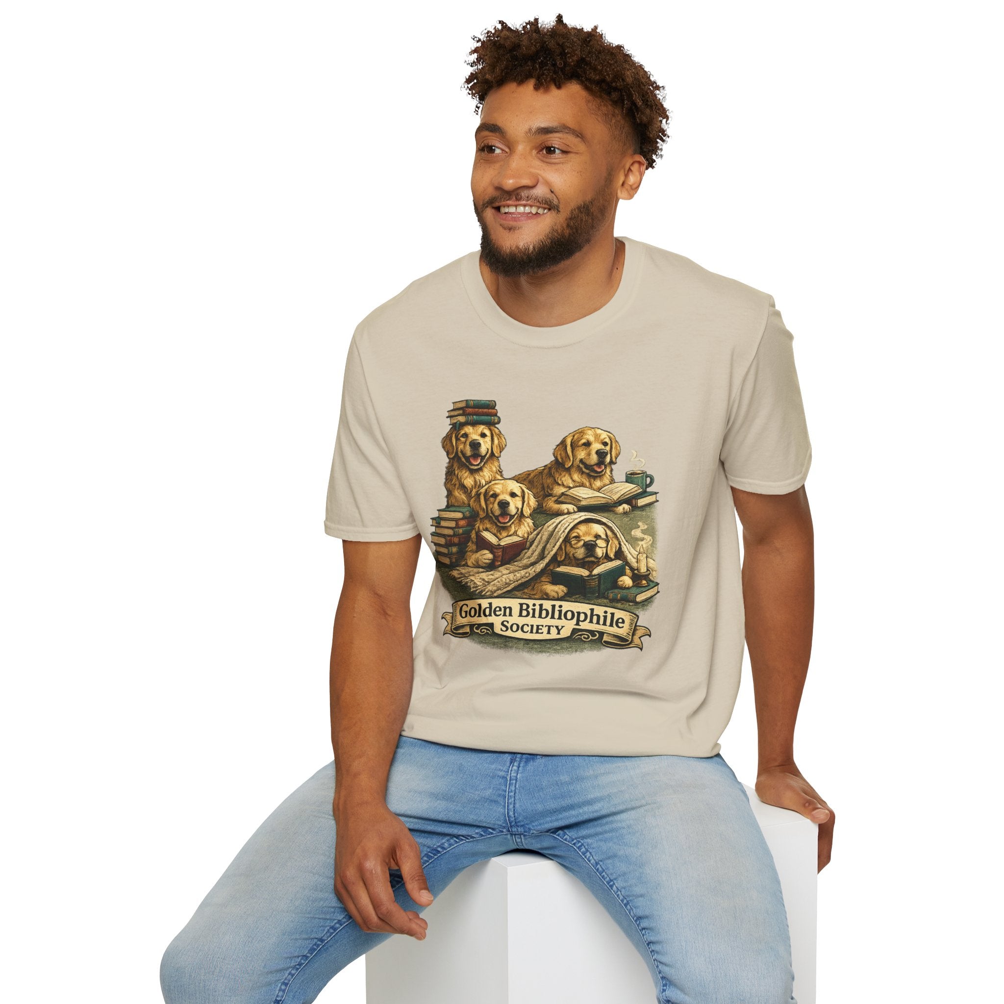 Copy of Unisex Softstyle Golden retriever Society  T-Shirt