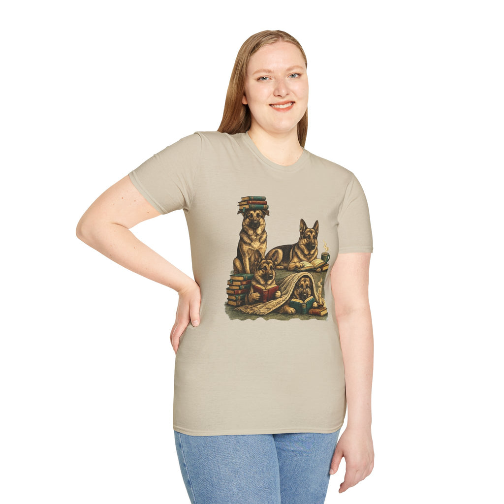 Copy of Unisex Softstyle German Shepherd Library T-Shirt