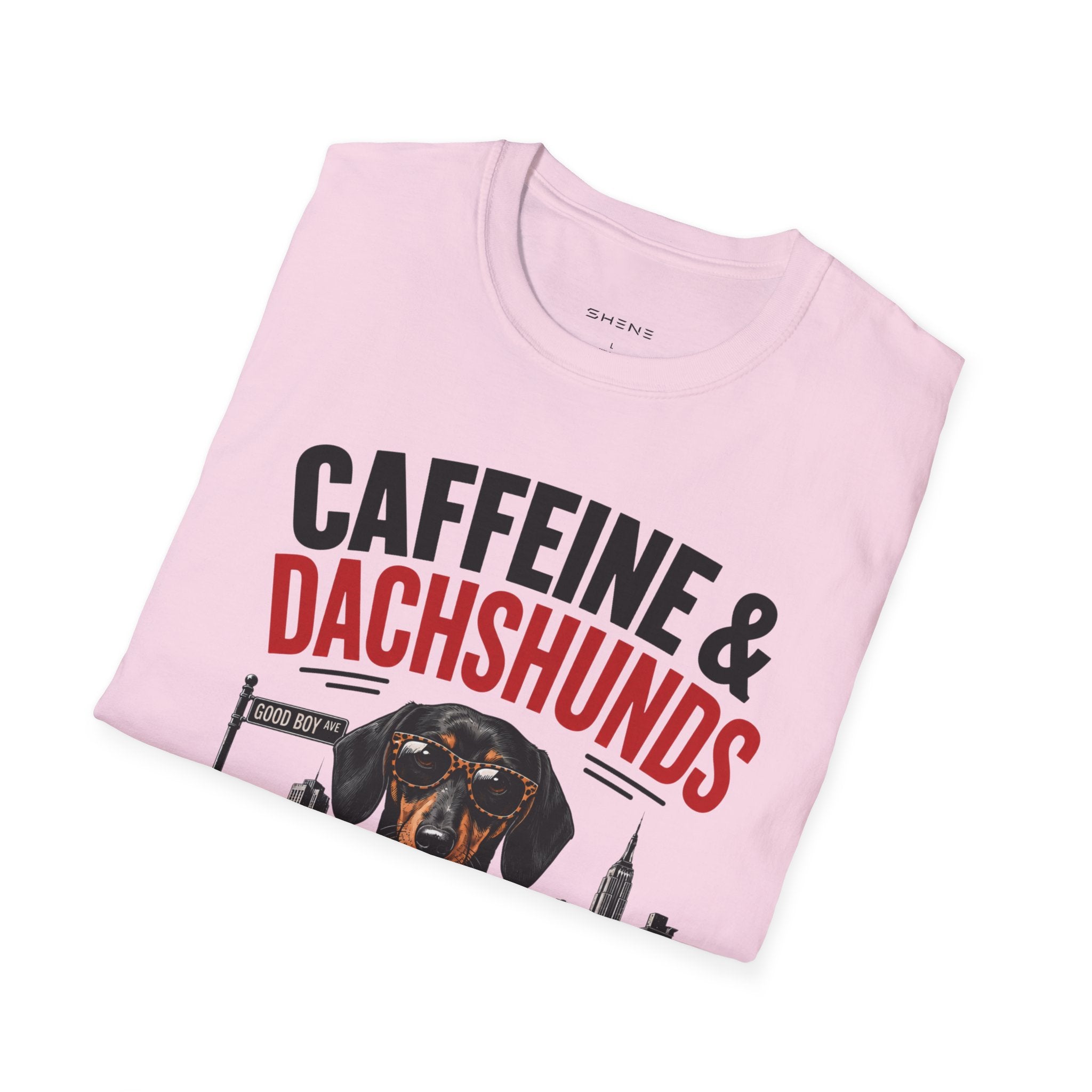 Unisex Softstyle Dachshund Caffeine Fuel T-Shirt