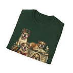 Copy of Copy of Copy of Unisex Softstyle Frenchi Library Four Dog T-Shirt