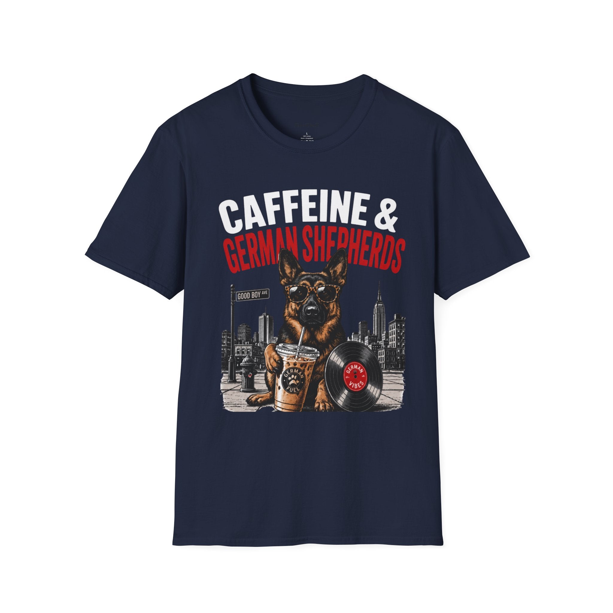 Copy of Unisex Softstyle German Shephed Caffeine Fuel T-Shirt