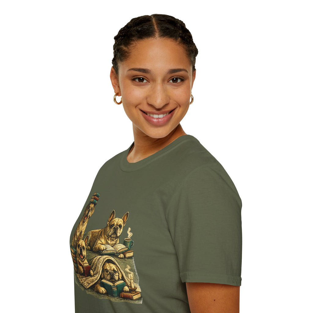Copy of Unisex Softstyle French Dog Library T-Shirt