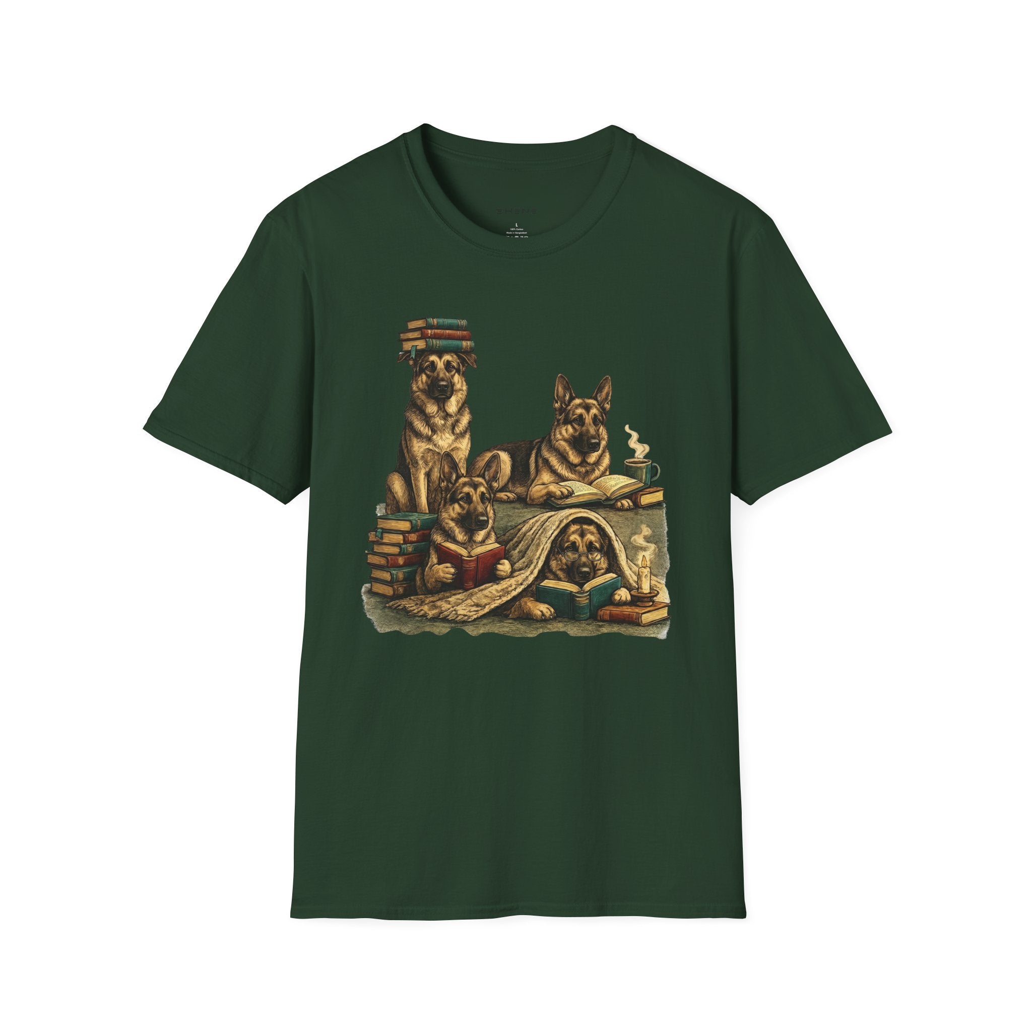Copy of Unisex Softstyle German Shepherd Library T-Shirt
