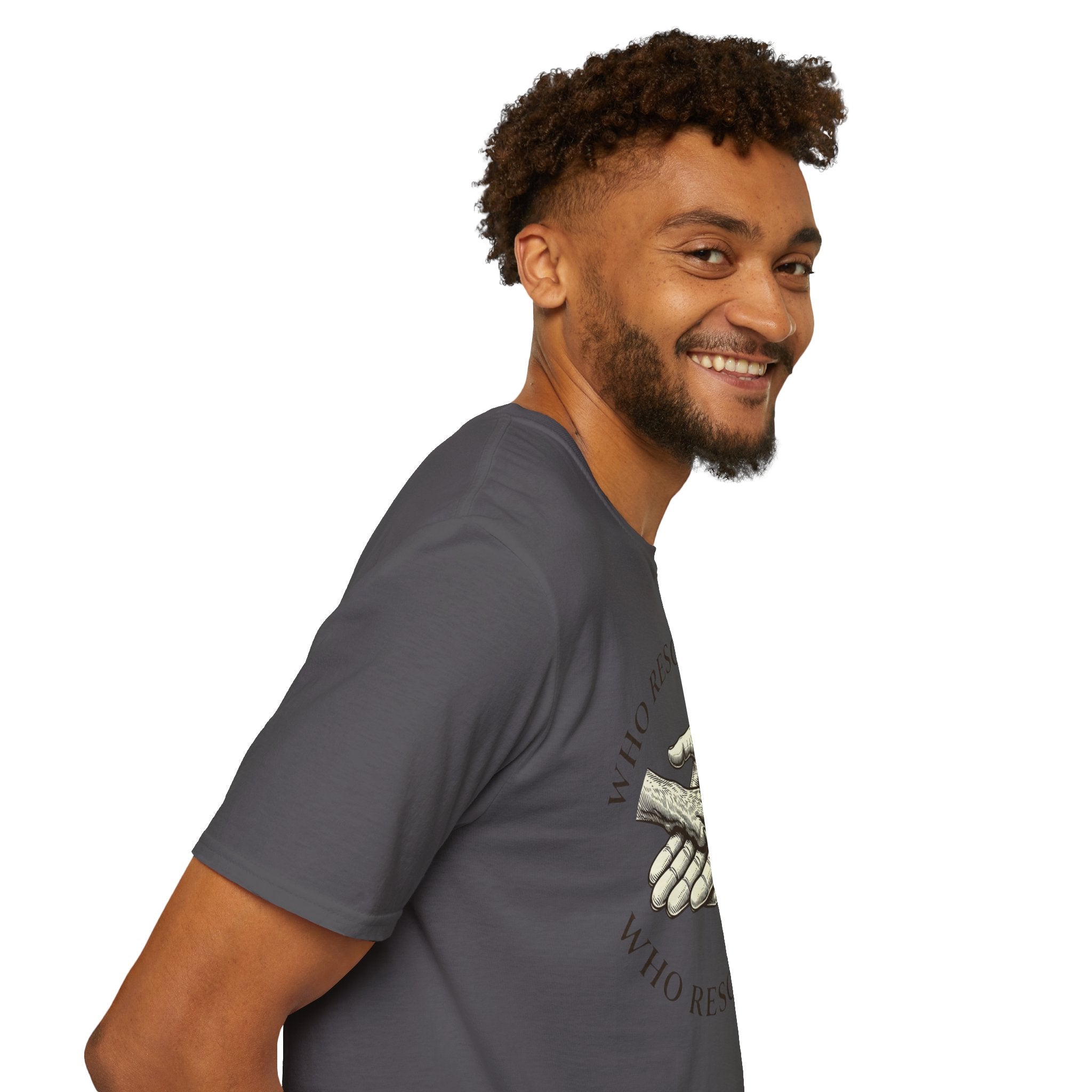 Copy of Copy of Unisex Softstyle Who Rescued Who T-Shirt