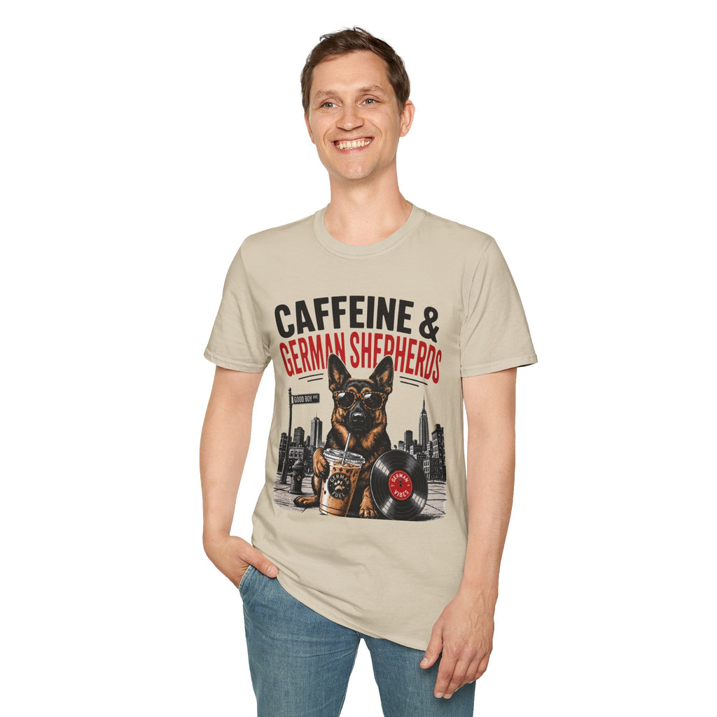 Copy of Unisex Softstyle German Shephed Caffeine Fuel T-Shirt