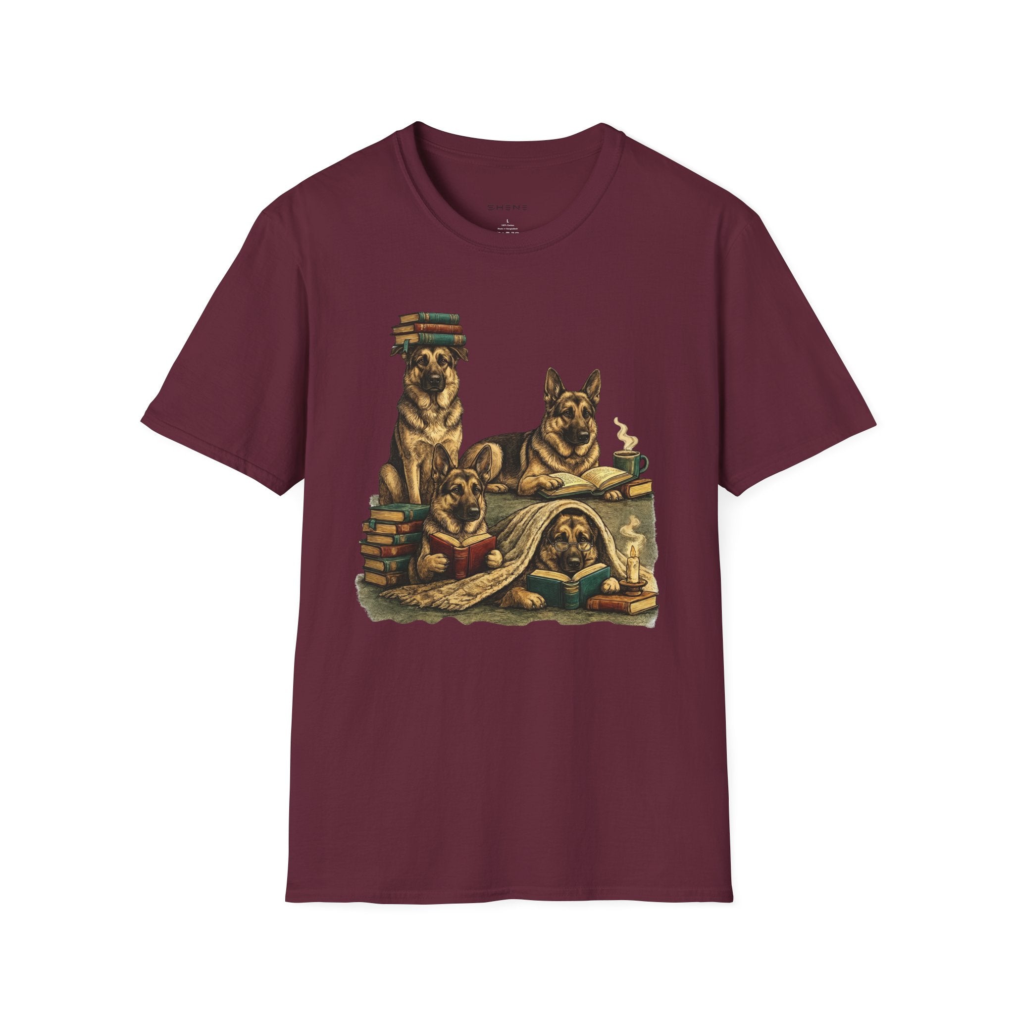 Copy of Unisex Softstyle German Shepherd Library T-Shirt