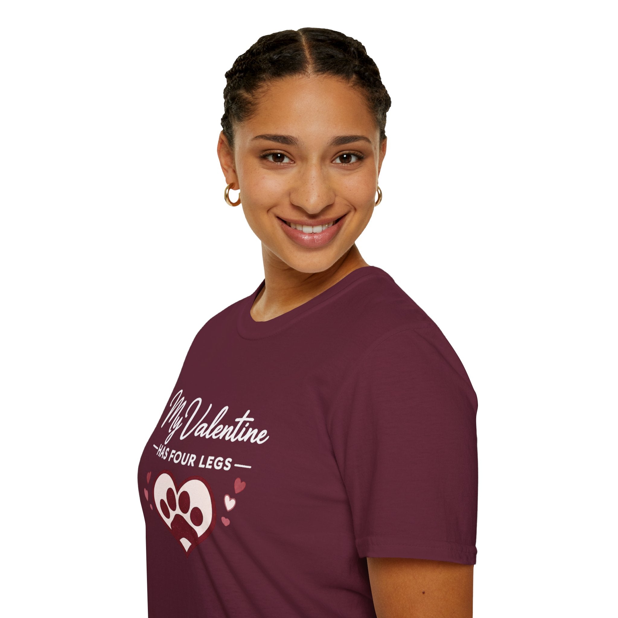 Copy of Unisex Softstyle My valentine has four leg T-Shirt