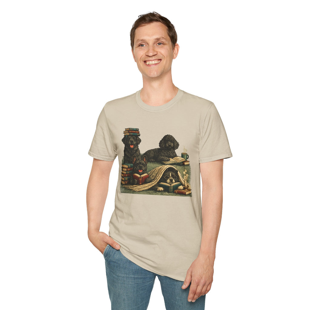 Copy of Unisex Softstyle Black Dog Library T-Shirt