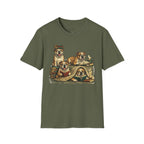 Copy of Copy of Copy of Unisex Softstyle Frenchi Library Four Dog T-Shirt
