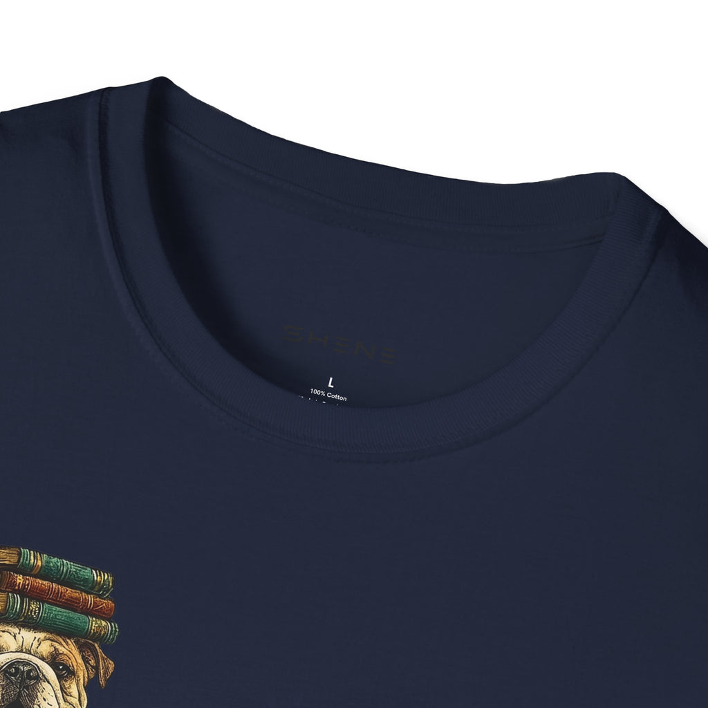 Copy of Copy of Copy of Unisex Softstyle Frenchi Library Four Dog T-Shirt