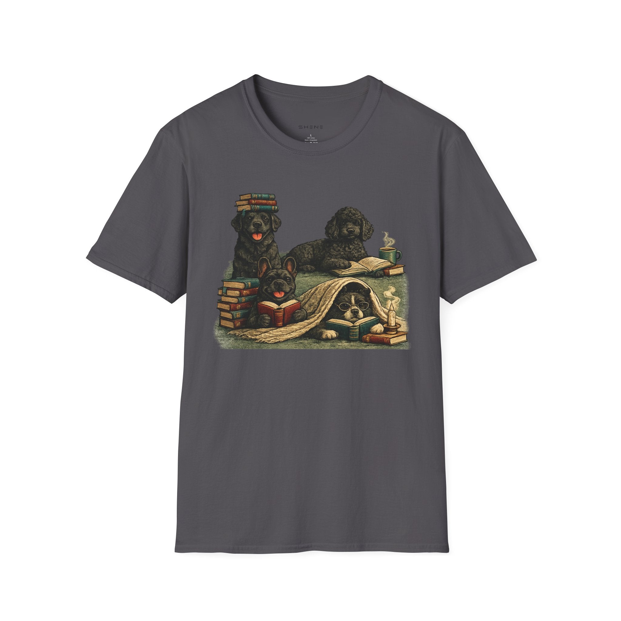Copy of Unisex Softstyle Black Dog Library T-Shirt