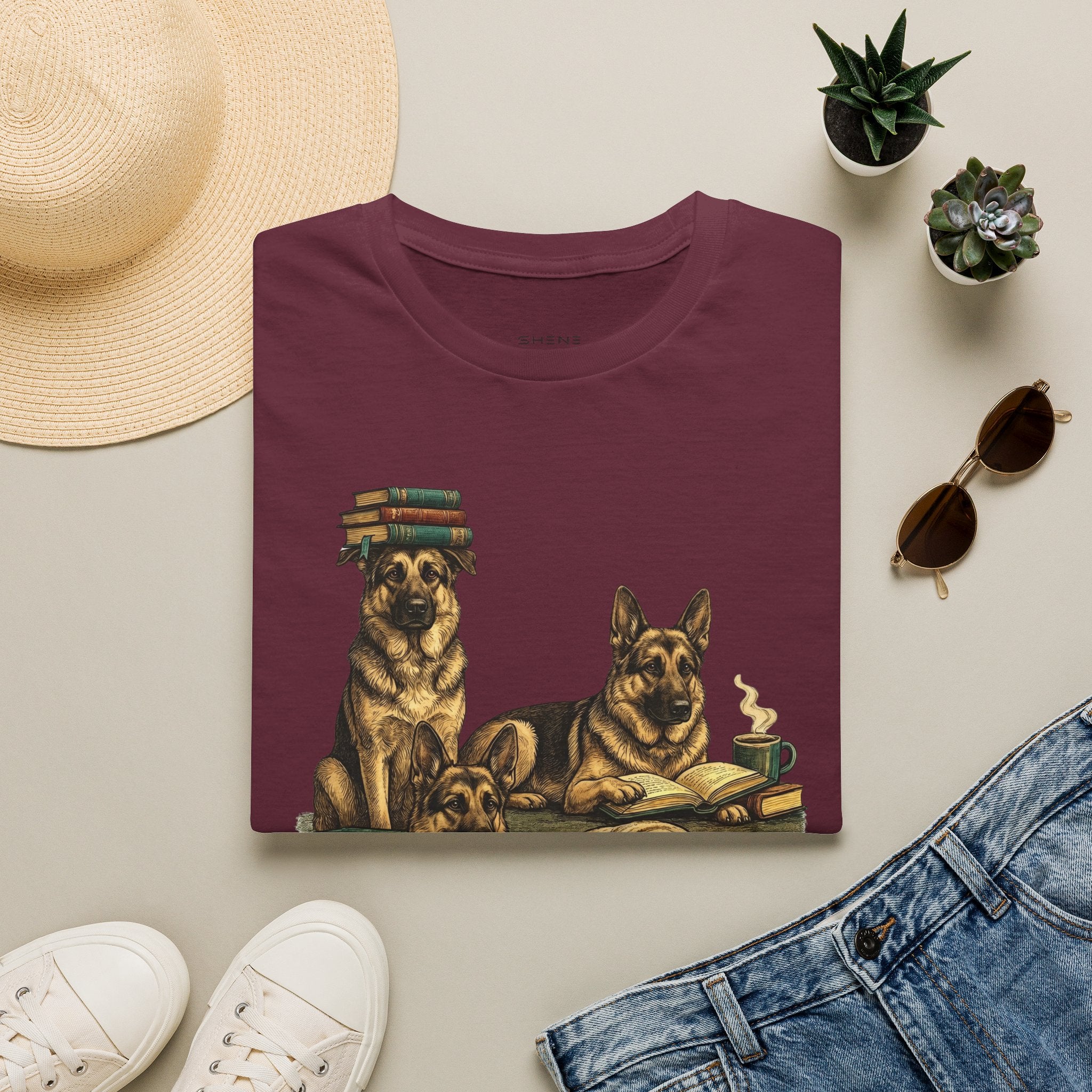 Copy of Unisex Softstyle German Shepherd Library T-Shirt