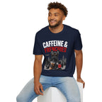 Unisex Softstyle French Bulldog Caffeine Fuel T-Shirt