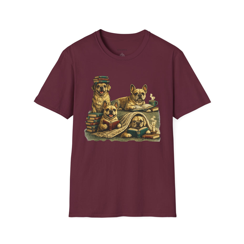 Copy of Unisex Softstyle French Dog Library T-Shirt