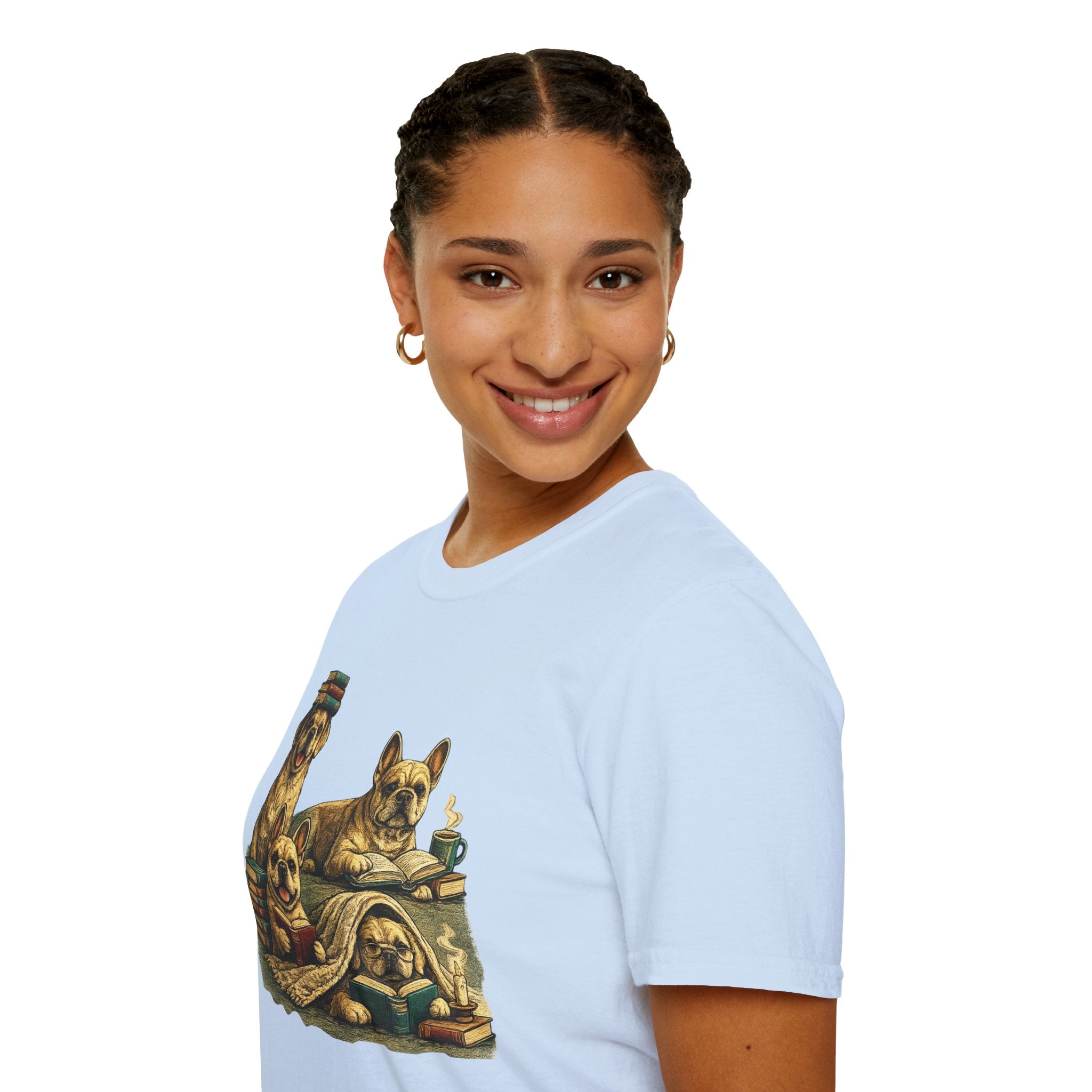 Copy of Unisex Softstyle French Dog Library T-Shirt
