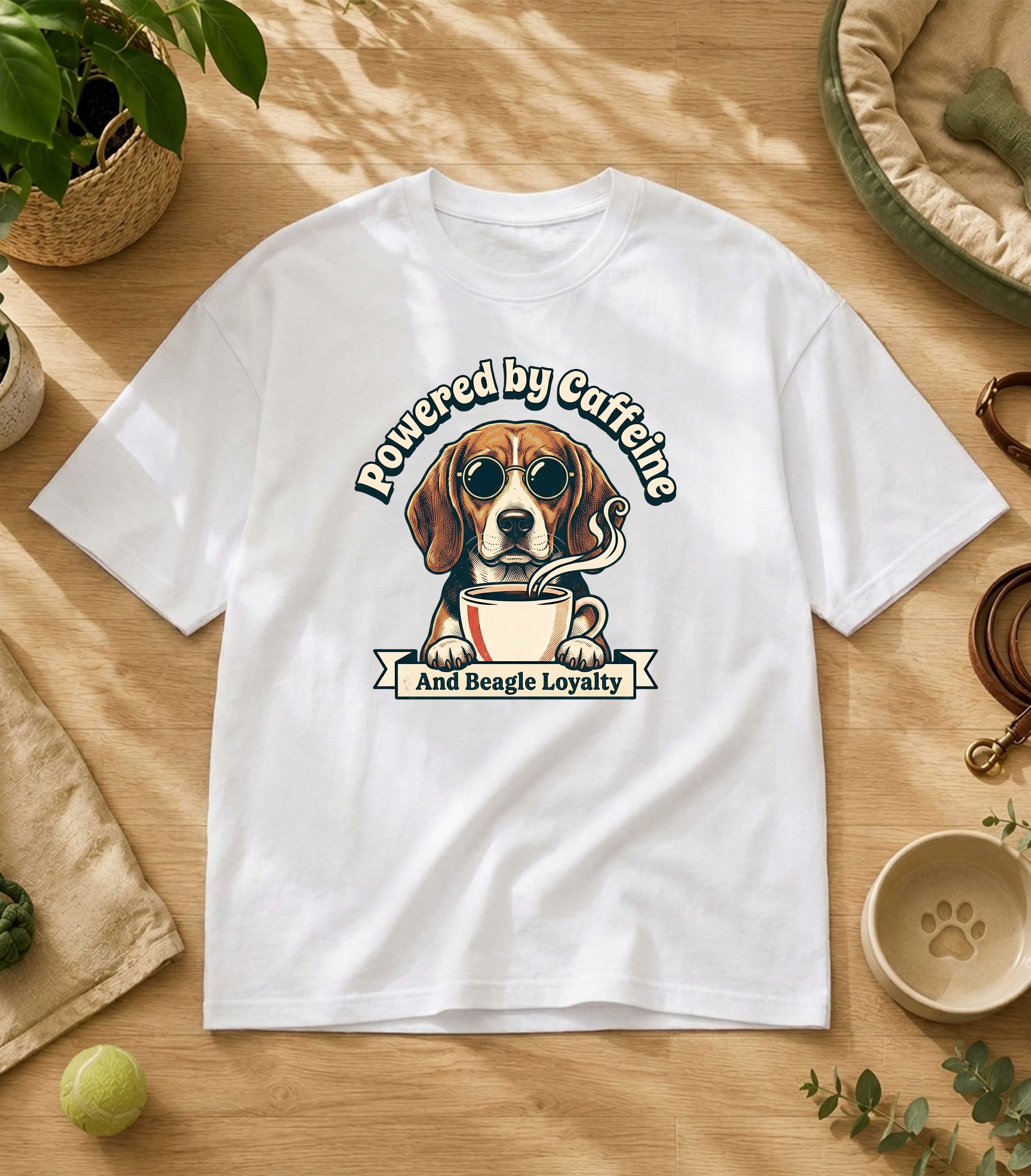 Beagle Powered By Caffeine T-Shirt