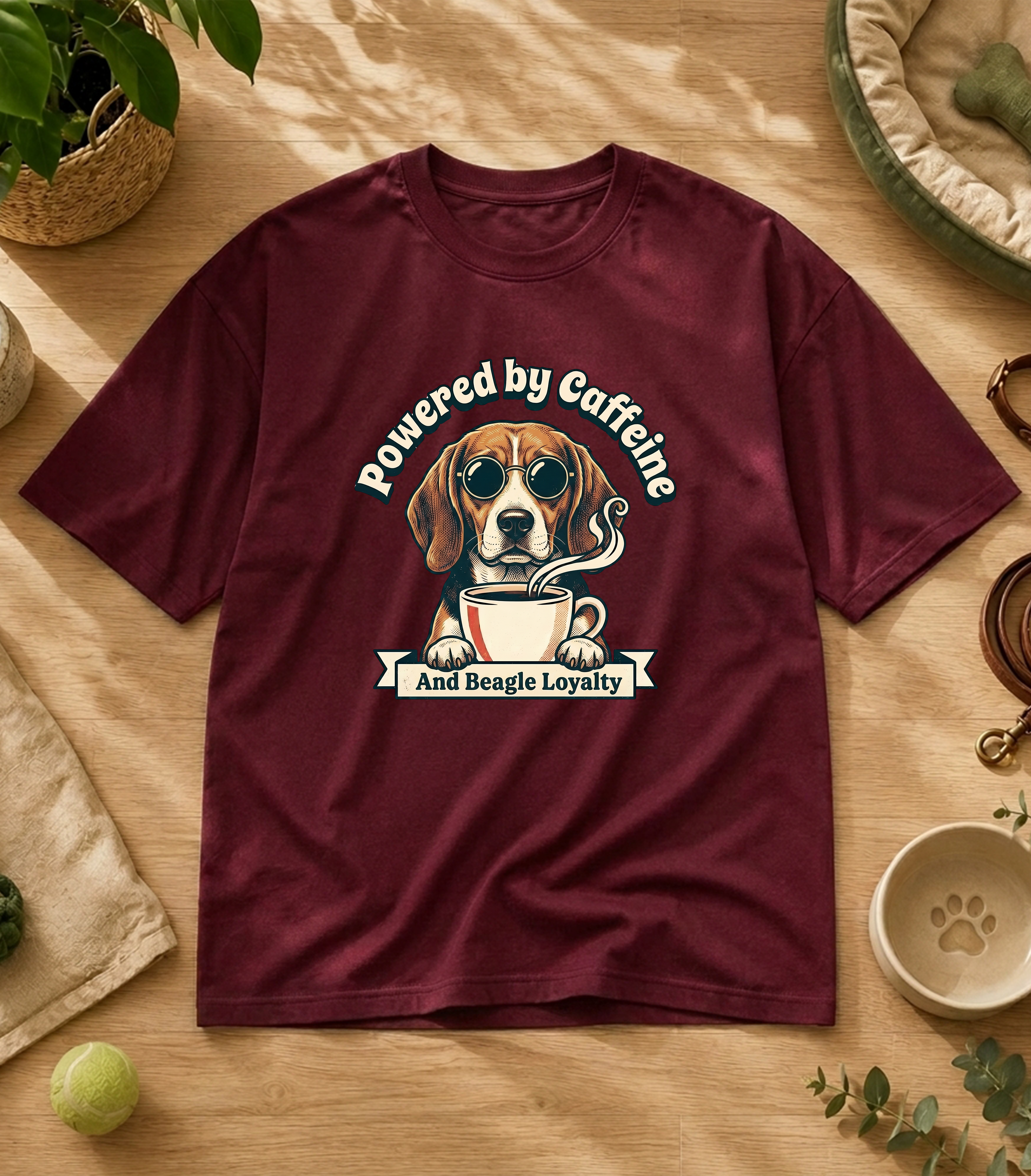 Beagle Powered By Caffeine T-Shirt