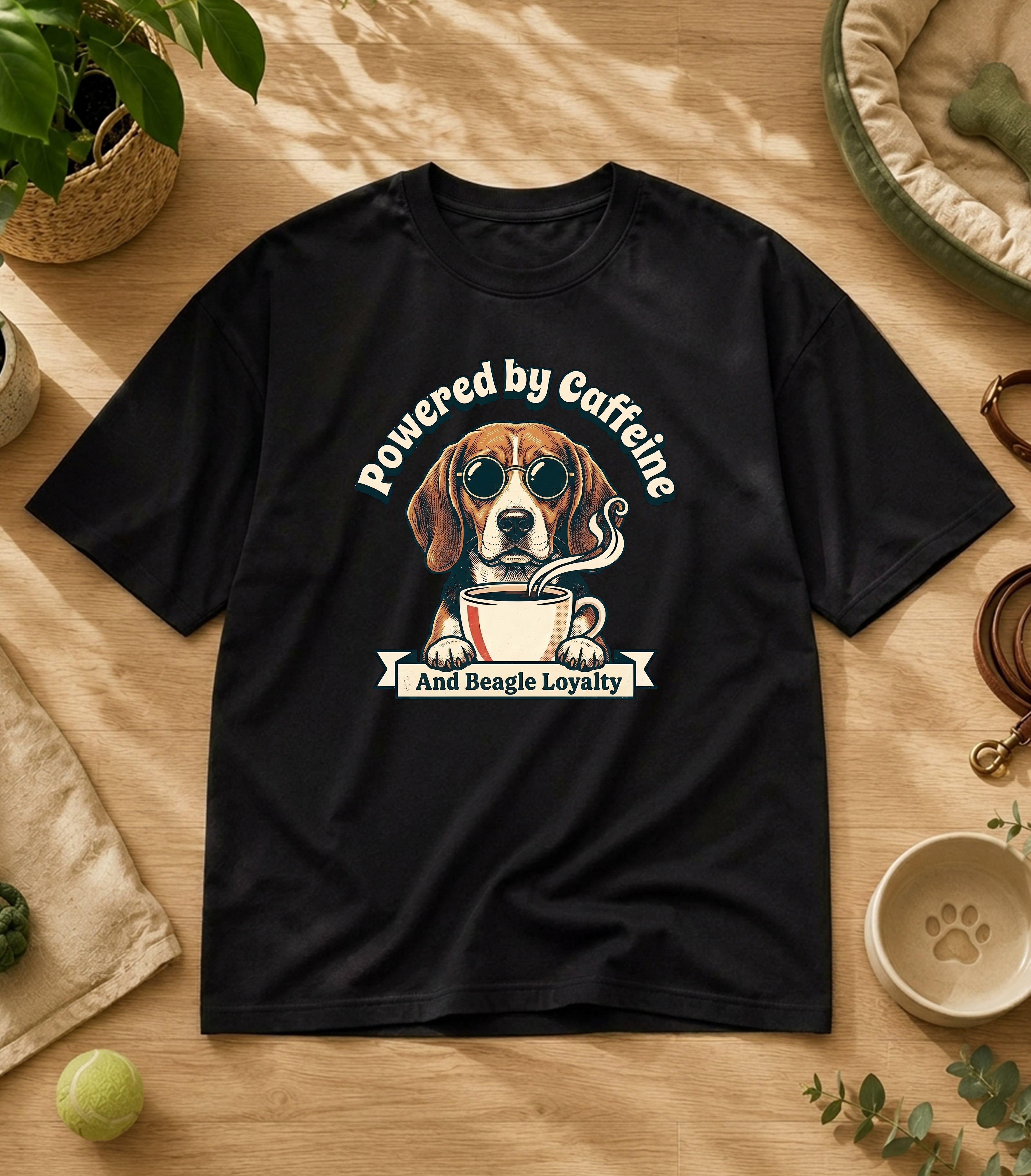 Beagle Powered By Caffeine T-Shirt