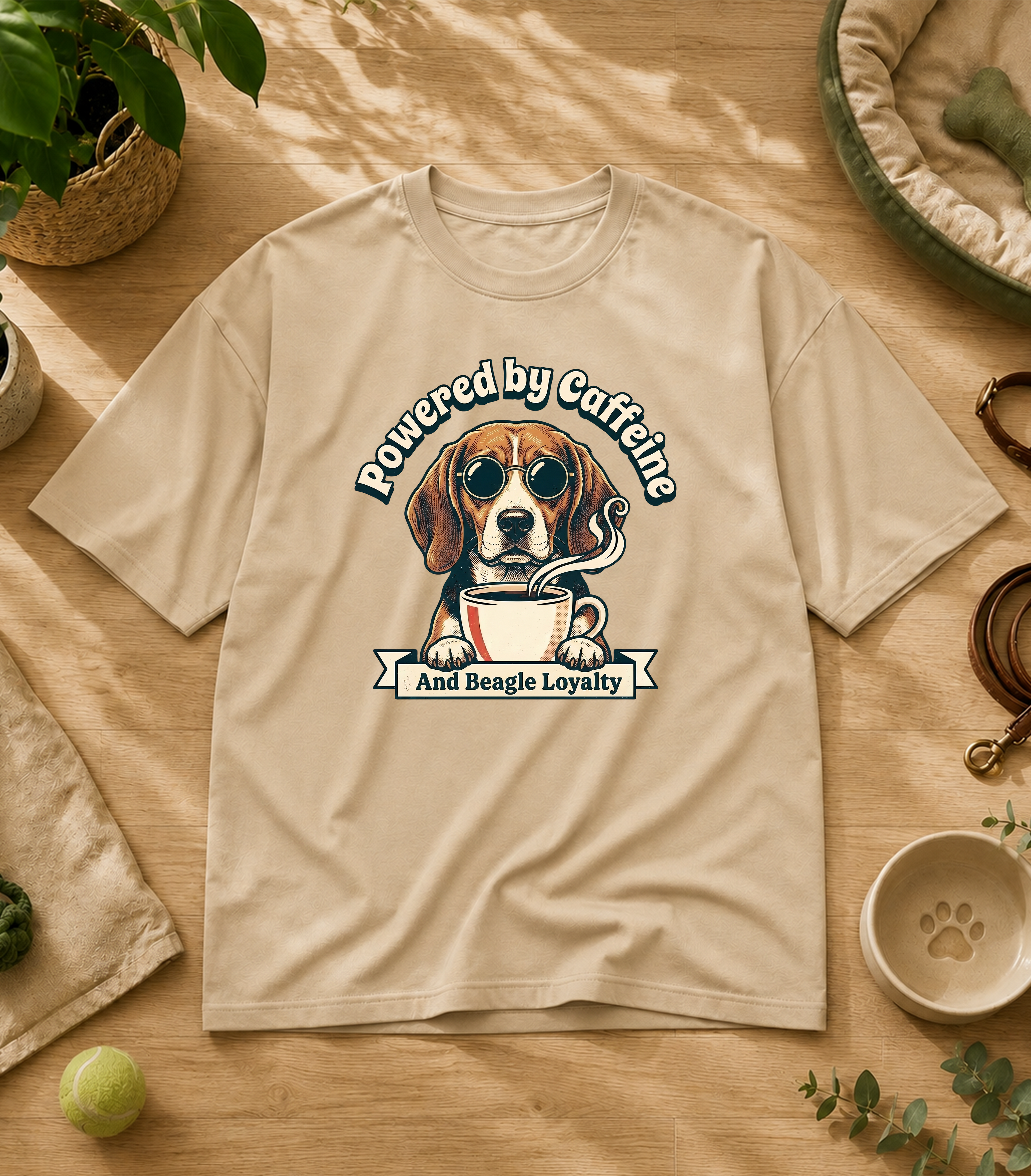 Beagle Powered By Caffeine T-Shirt