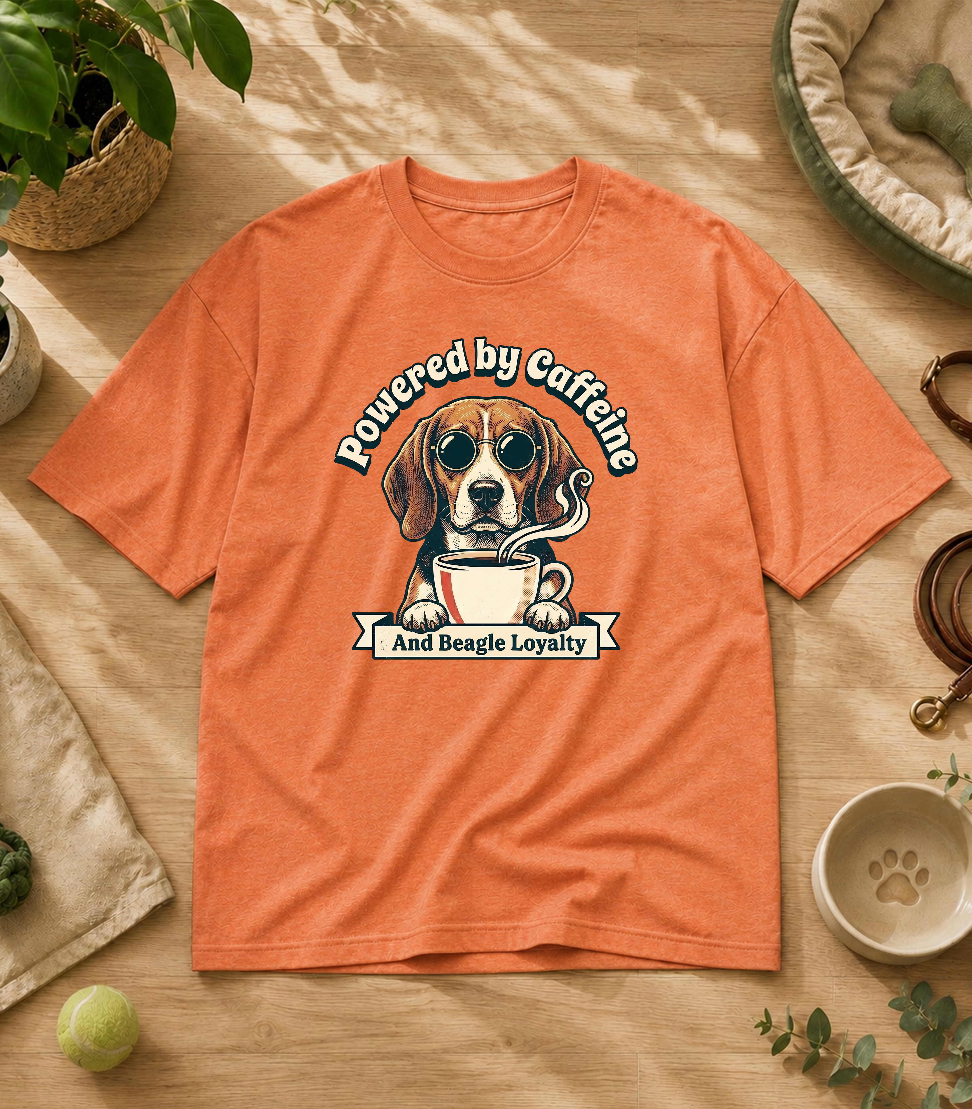 Beagle Powered By Caffeine T-Shirt