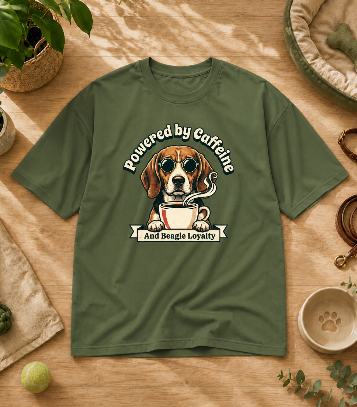Beagle Powered By Caffeine T-Shirt