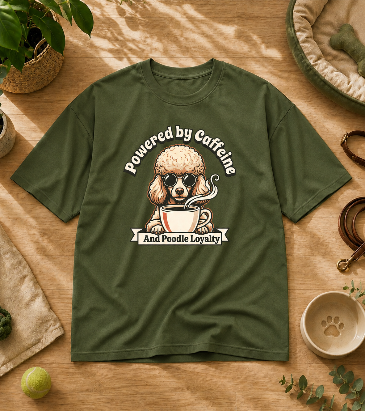 Poodle Powered By Caffeine T-Shirt