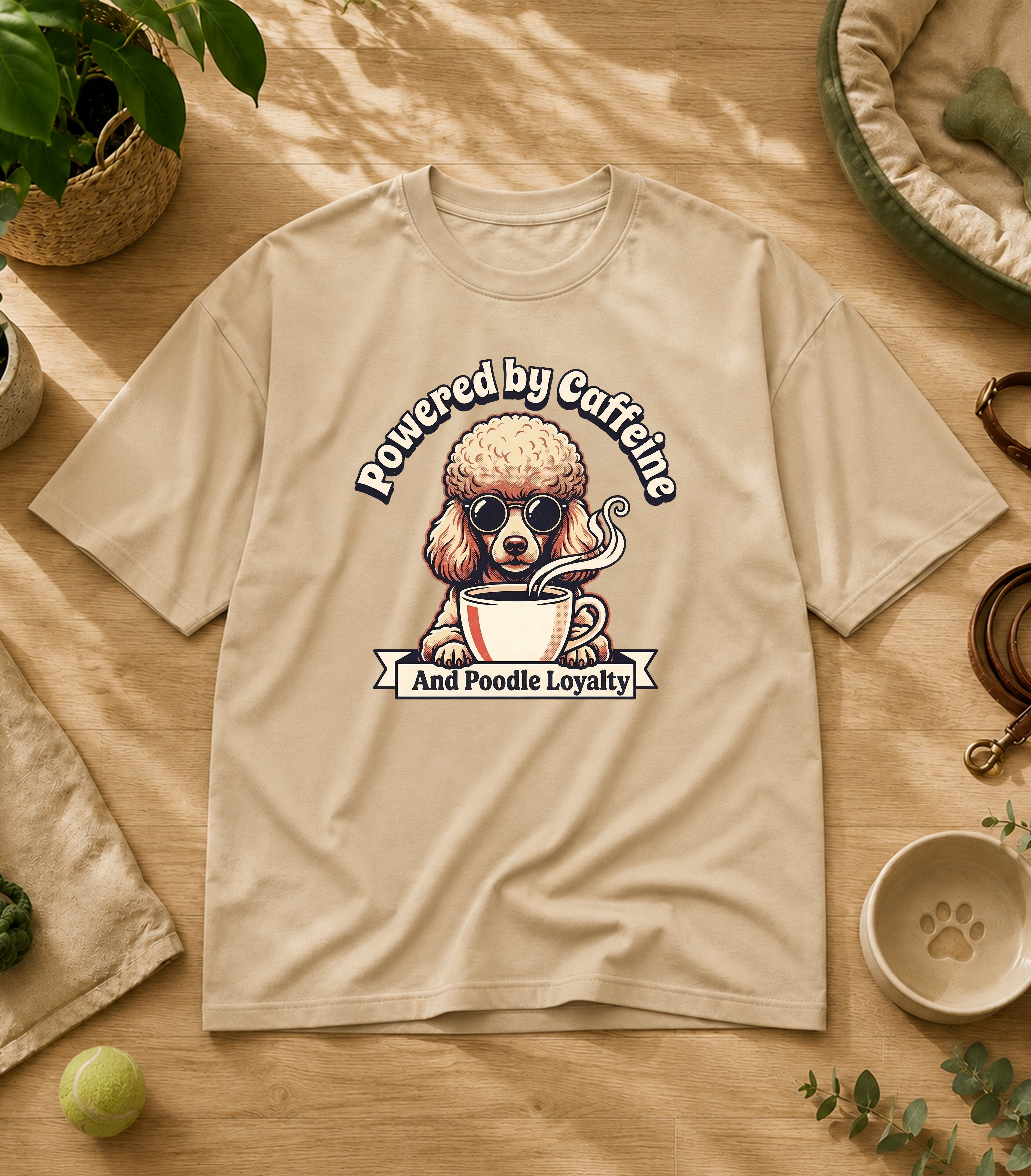 Poodle Powered By Caffeine T-Shirt