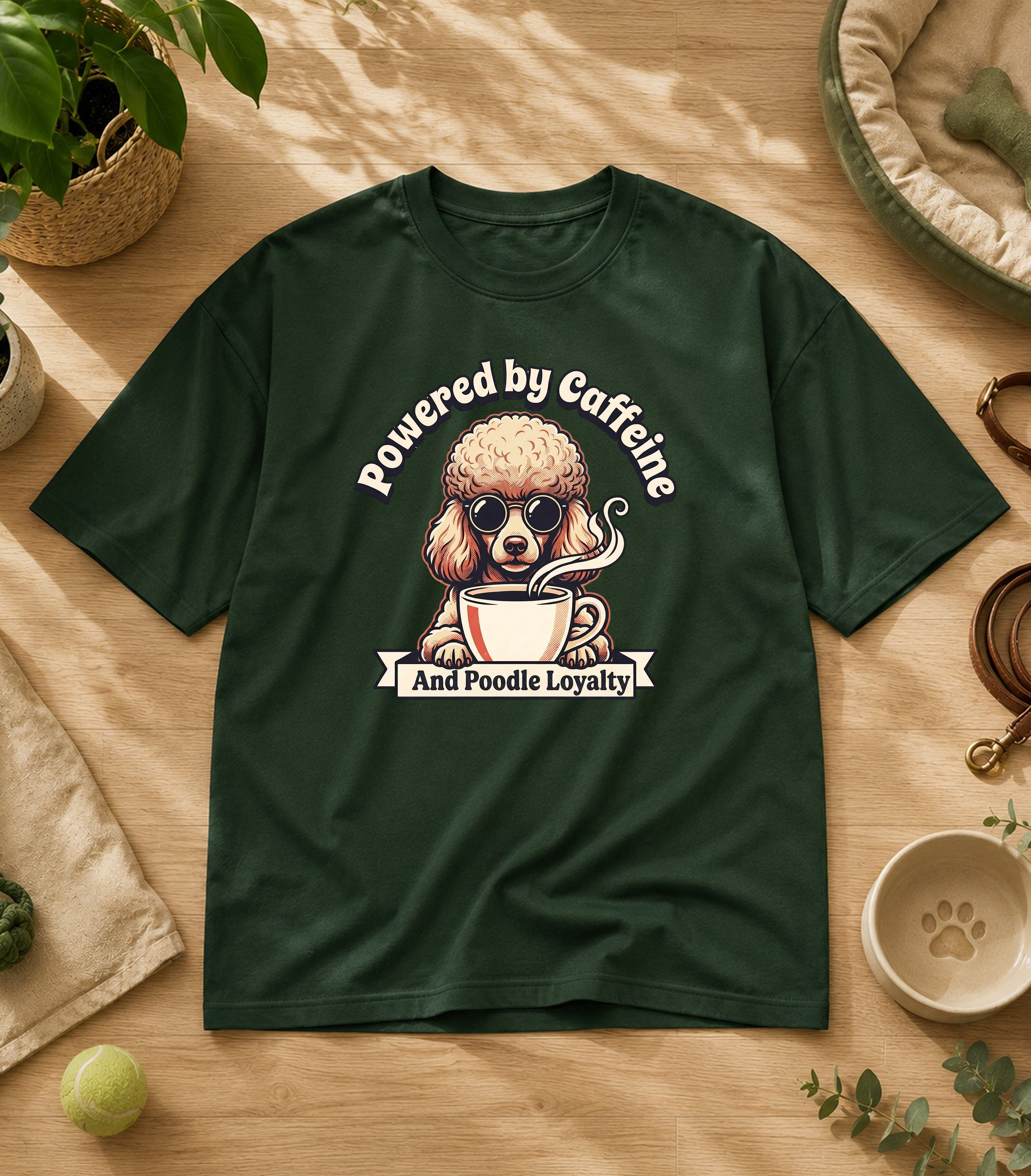 Poodle Powered By Caffeine T-Shirt