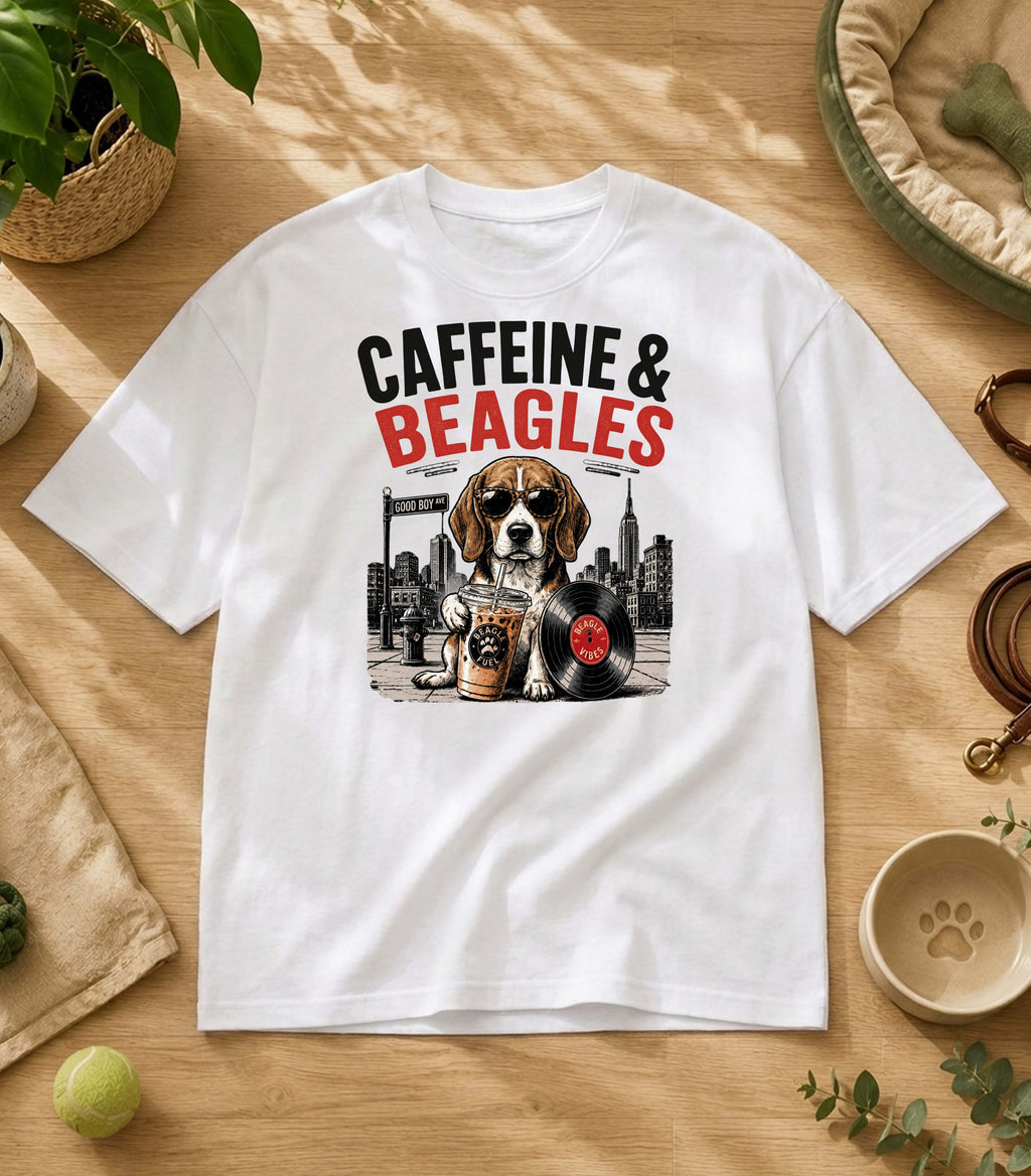 Funny Beagle Iced Coffee T-Shirt