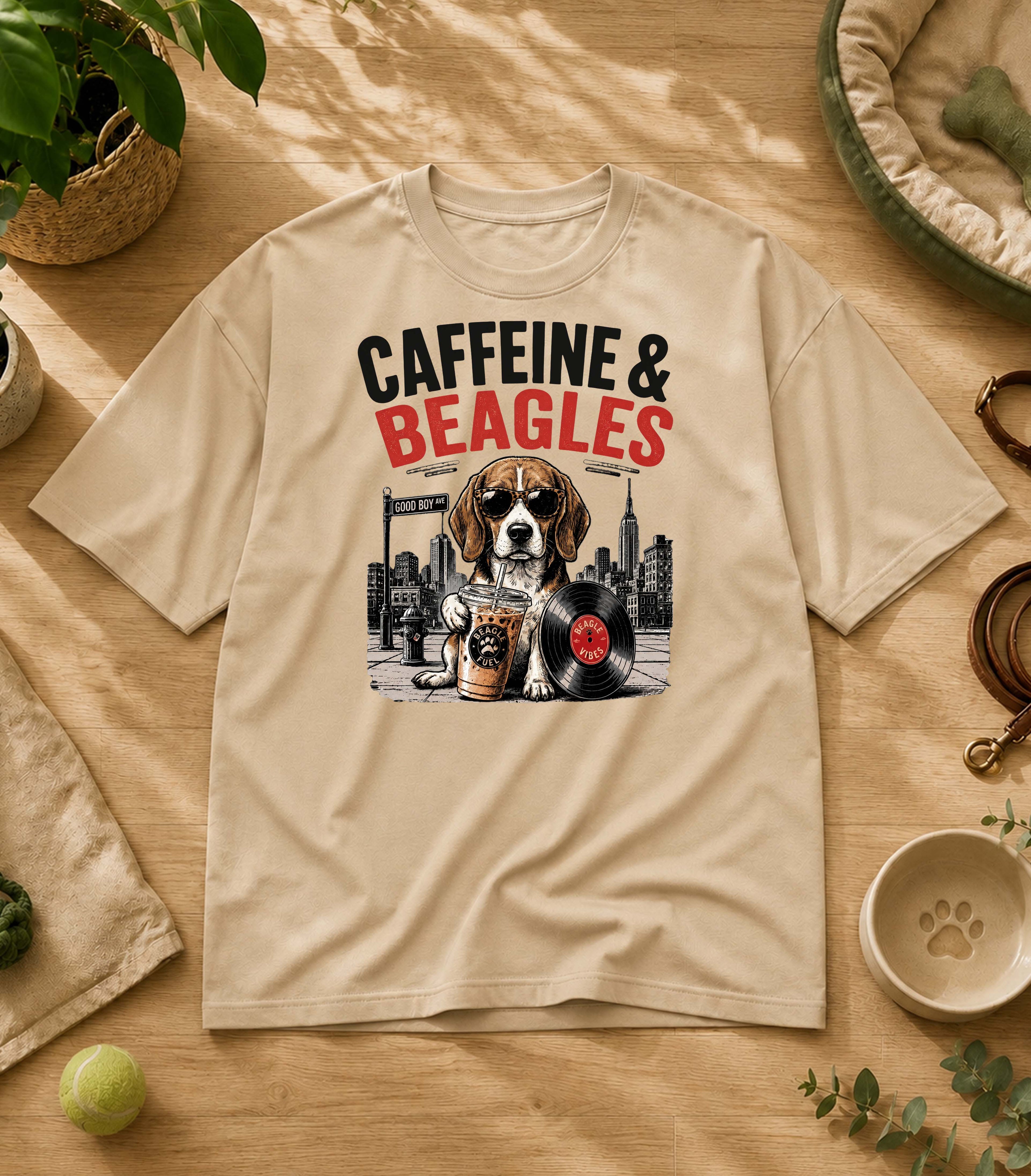 Funny Beagle Iced Coffee T-Shirt