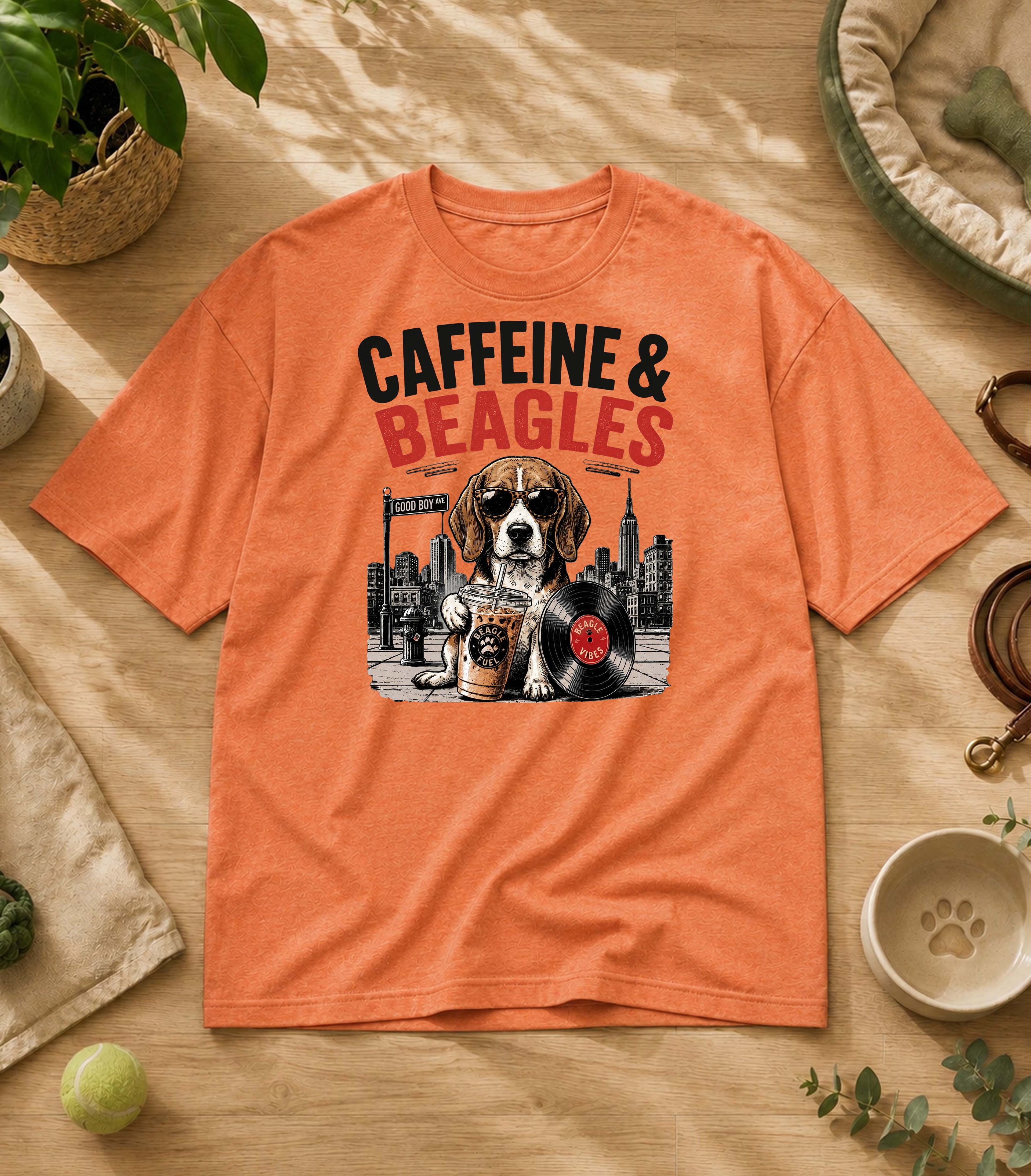 Funny Beagle Iced Coffee T-Shirt