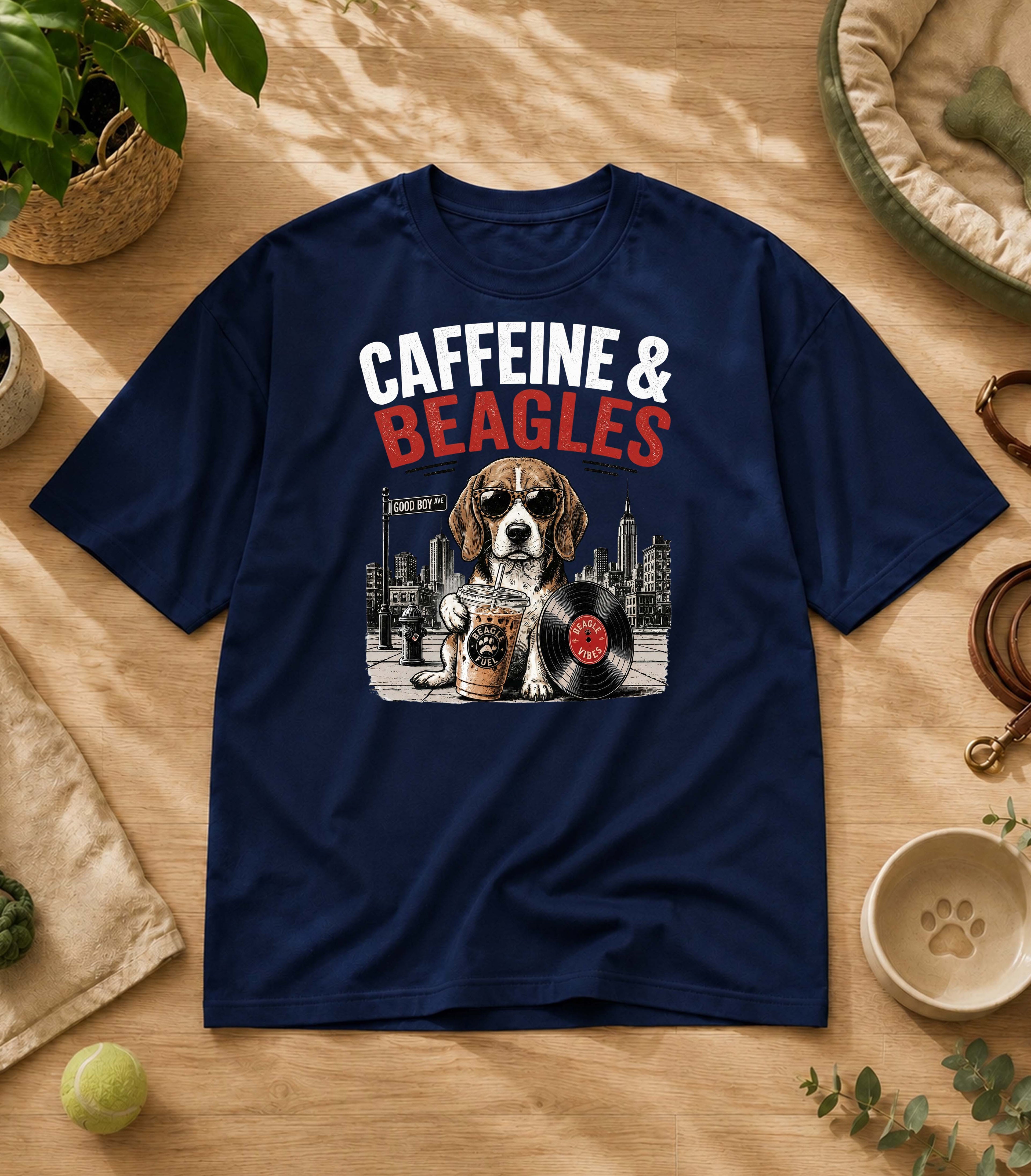 Funny Beagle Iced Coffee T-Shirt